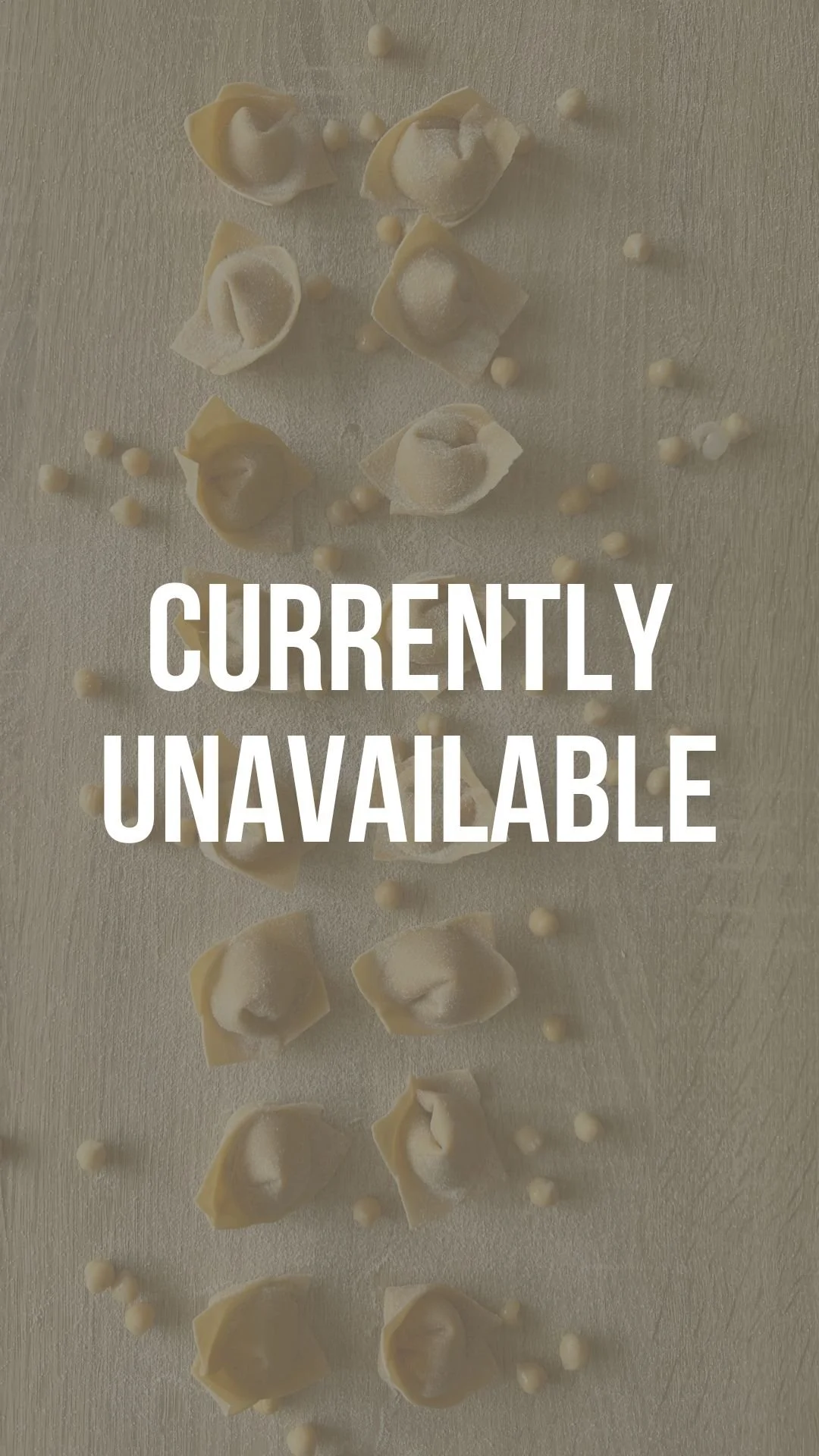 Chickpeas tortelli (V) or (VG)