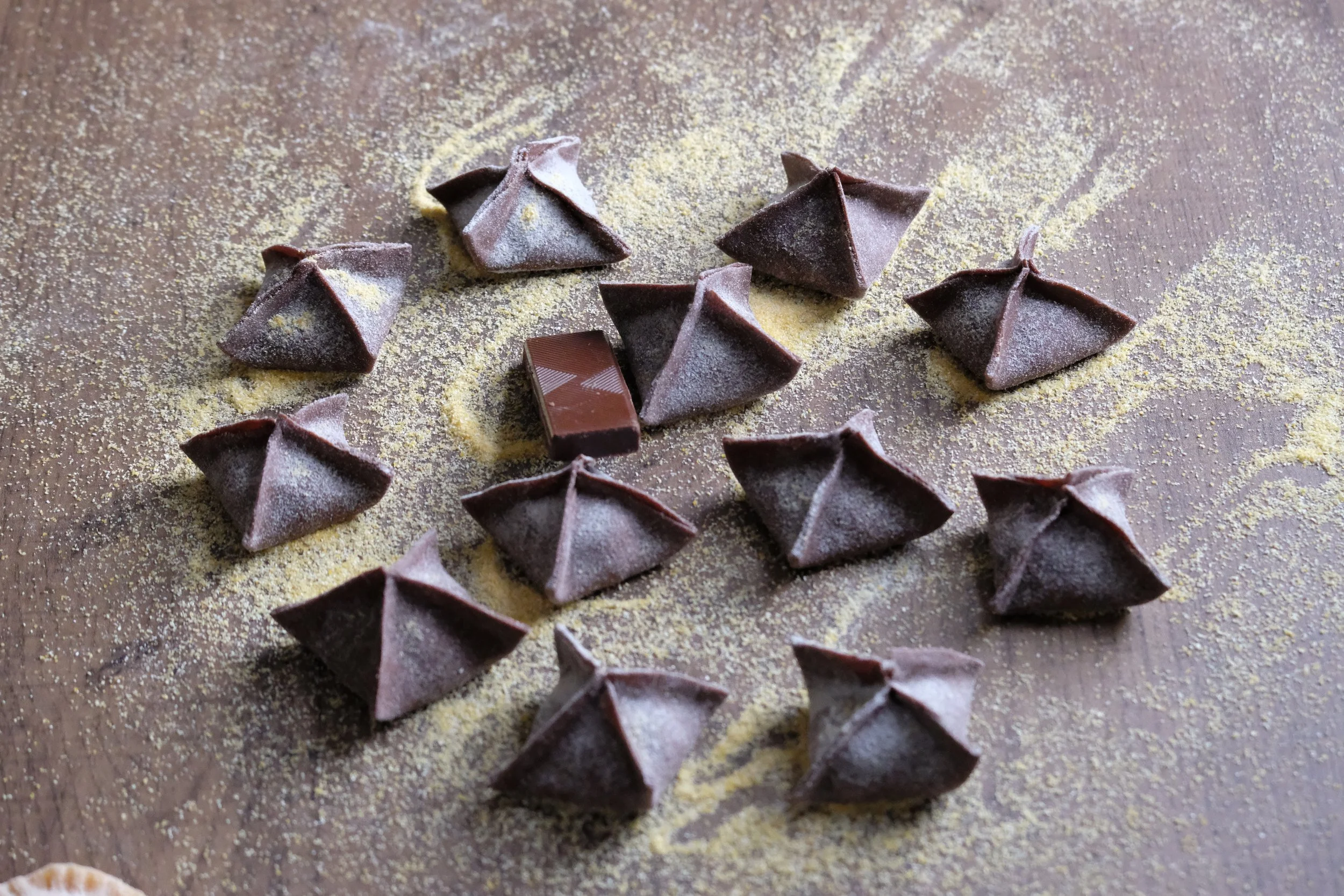 Fagottini alla montanara / Ravioli mountain style (V) or (VG)