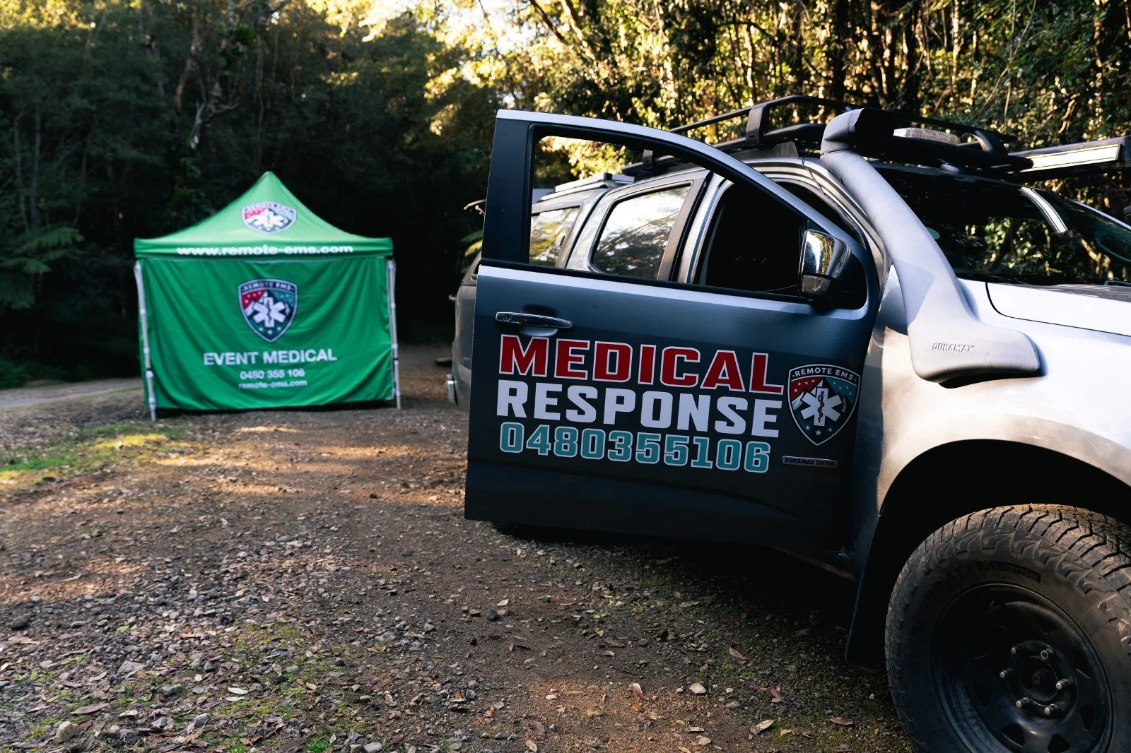 Remote EMS medical response vehicle and professional Event Medical deployment