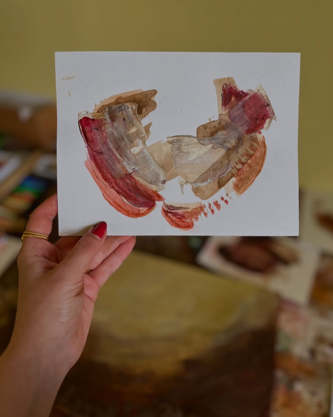 &bull; The Ground Remembers &bull;

This piece holds the memory of seasons past and the quiet trust that new life will come again. A visual echo of what lies beneath, waiting, knowing.

.
.
.
#workonpaperart #artist #contemporayart #abstract #nature 