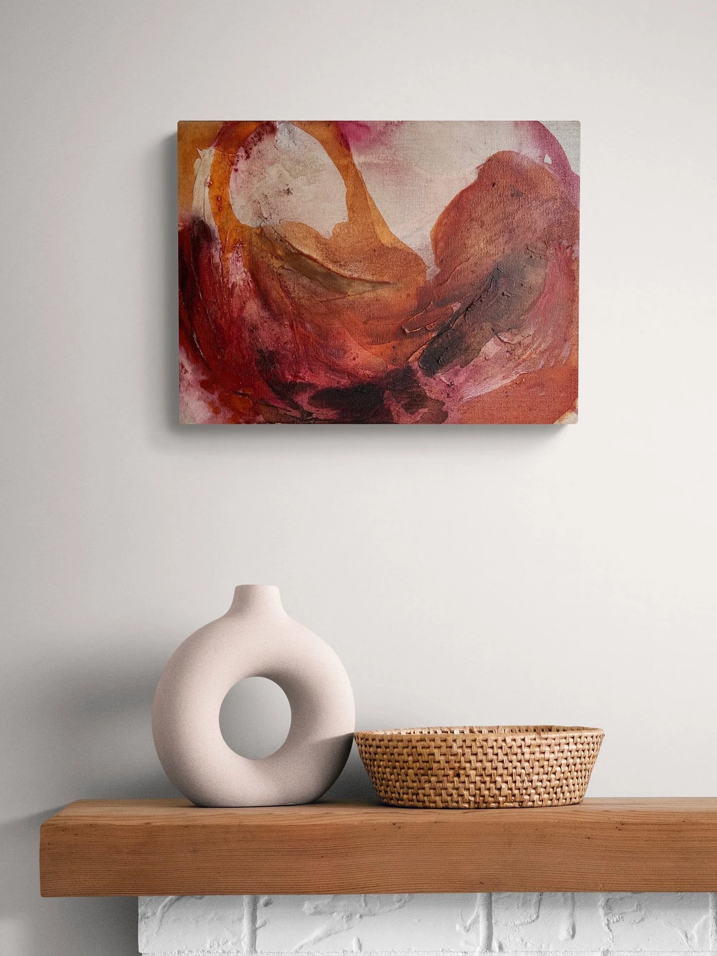 There&rsquo;s a subtle warmth in &ldquo;Hereafter&rdquo;. 
The kind that settles into a room and softens the air. Imagine it living with you, a reminder that trust always finds its way back.

💫

abstract art &bull; mixed media &bull; contemporary &b