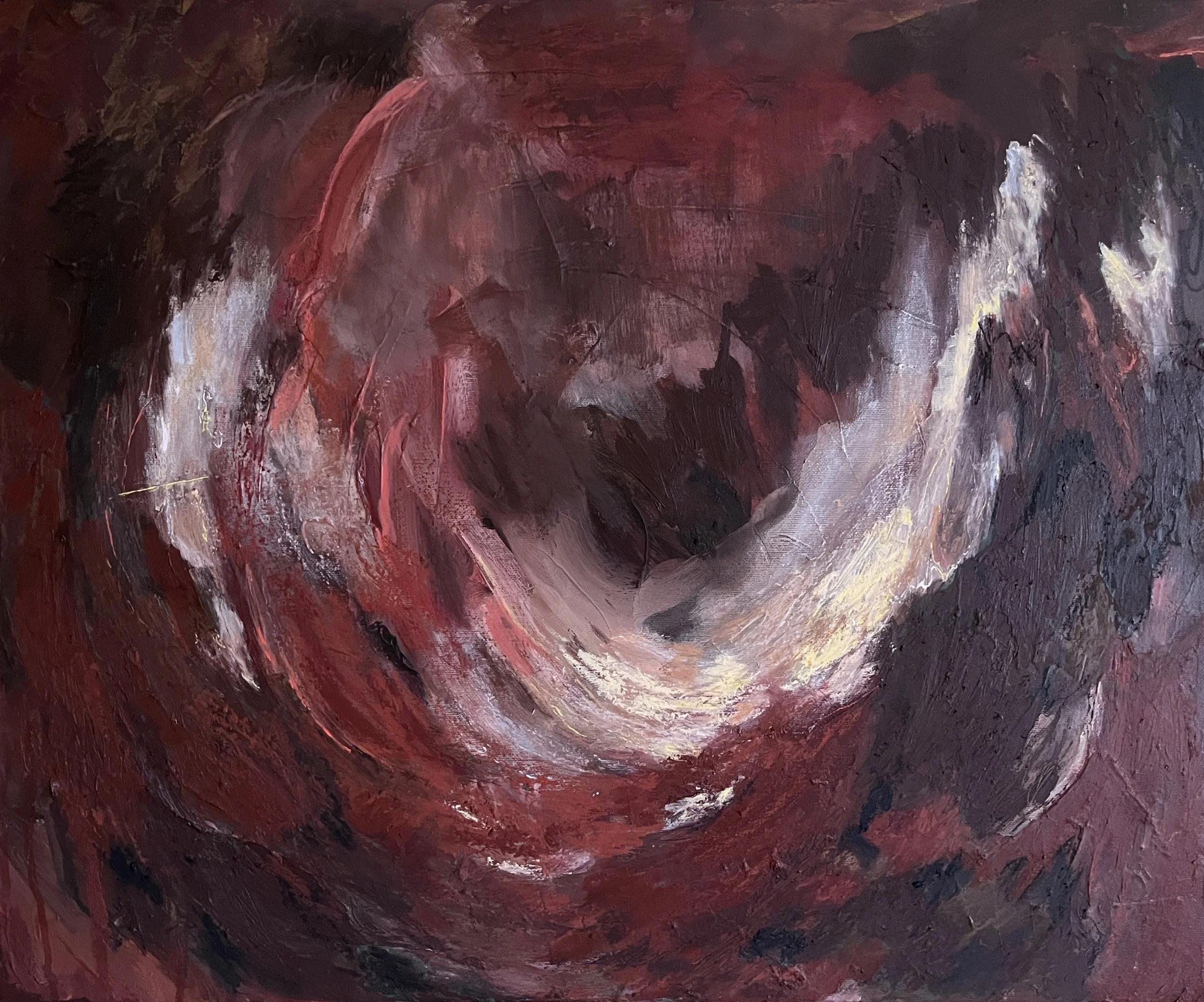 Transmutation, mixed media on linen canvas
2025, 50x60cm, available mid-March