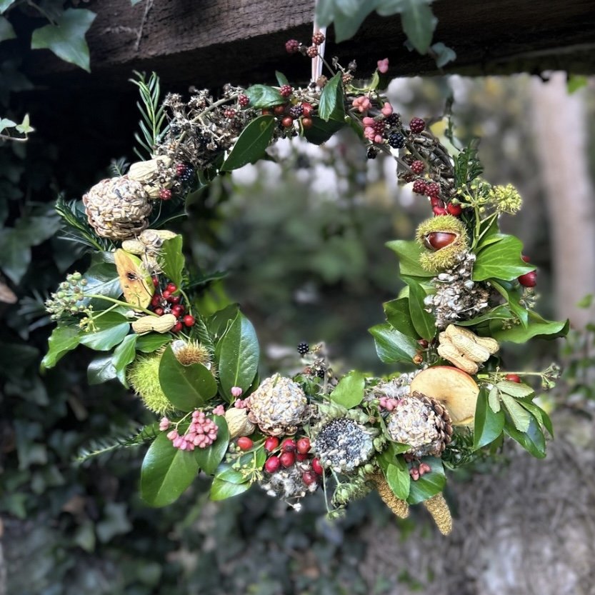 Winter Bird Feeder Wreath Workshop Cornish Wreath Maker