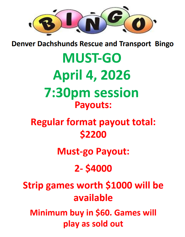 DDRT and Pop's Bingo Hall April 4th 2026 at 7:30PM, MUST GO Huge Payouts!