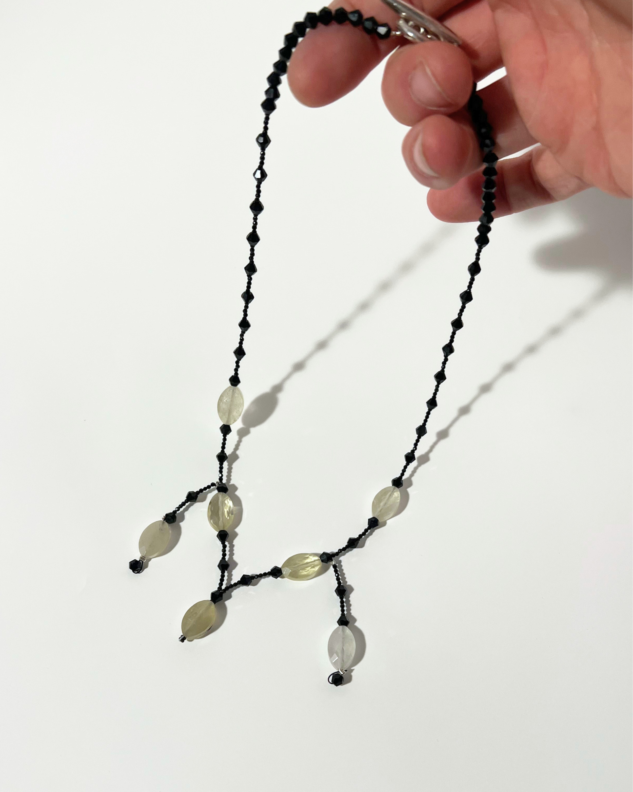 Necklace with Spinel and Lemon Quartz