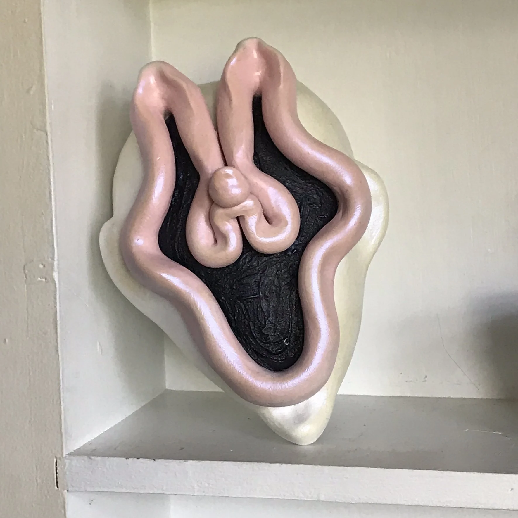 Clown Facial Sculpt, Mixed Media, 2019