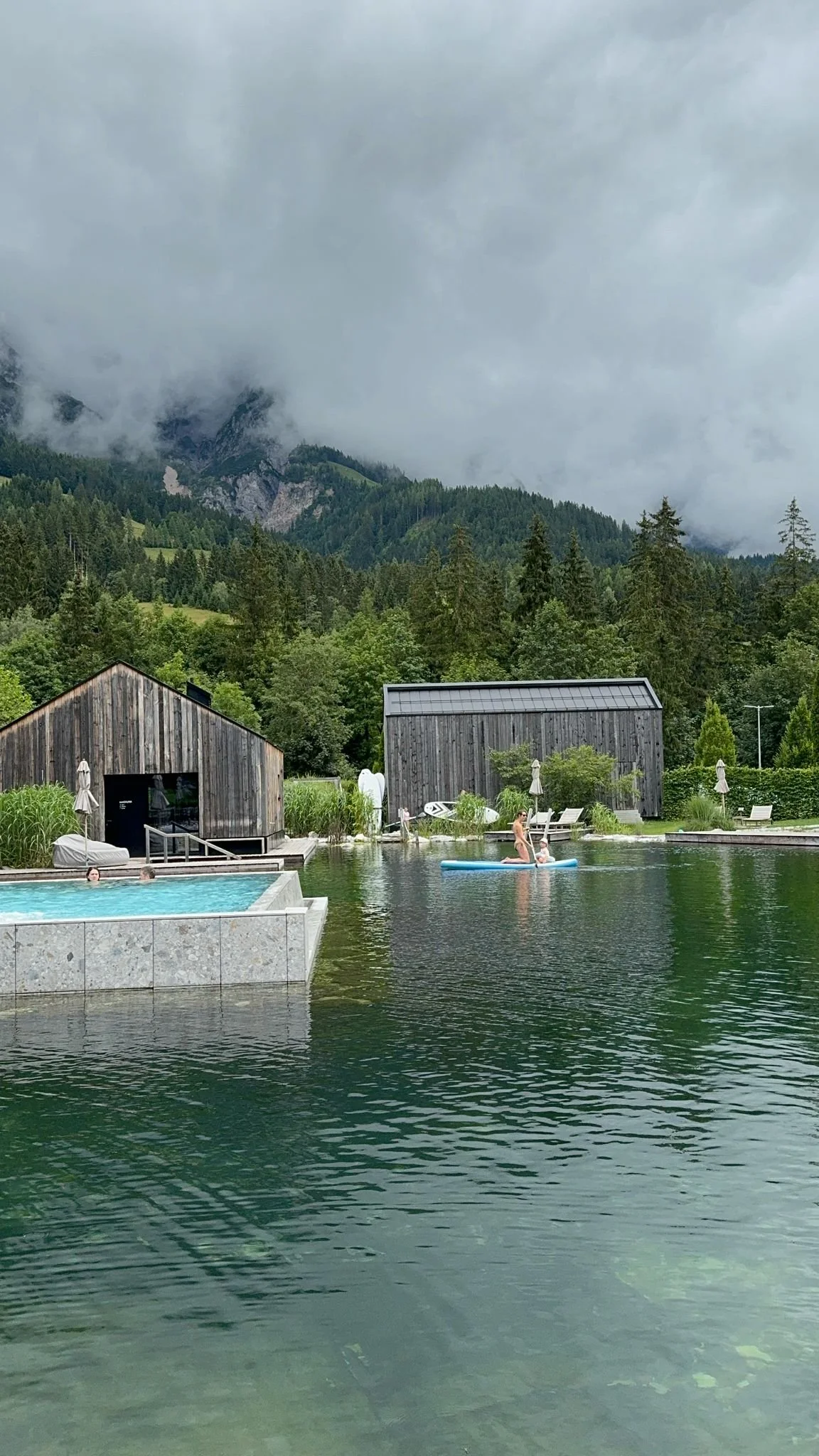 Outdoor Pool and Lake, Naturhotel Forsthofgut