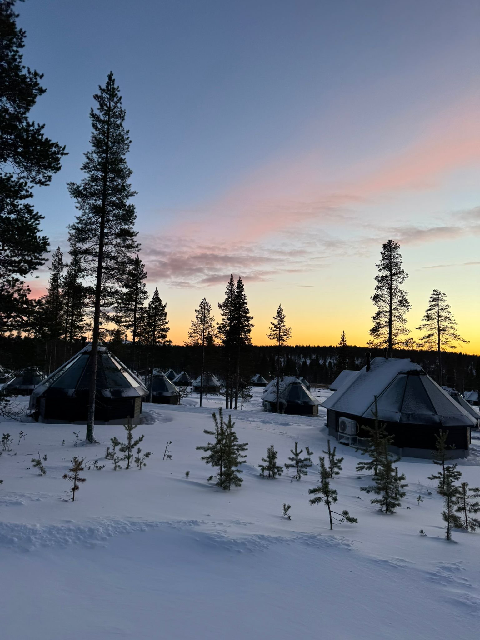 Staying at the Northern Lights Village, Saariselka/Lapland, Finland