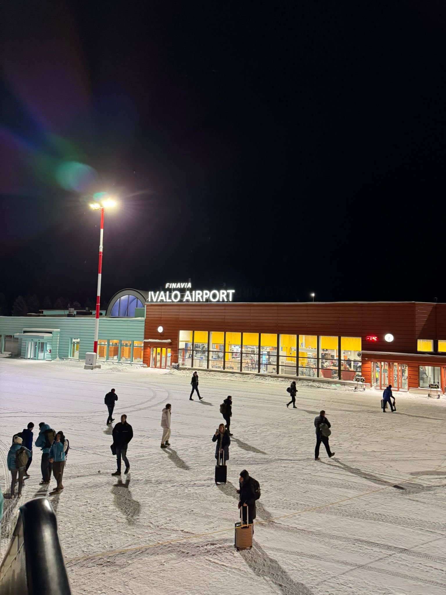 Snowy Ivalo Airport, Finland