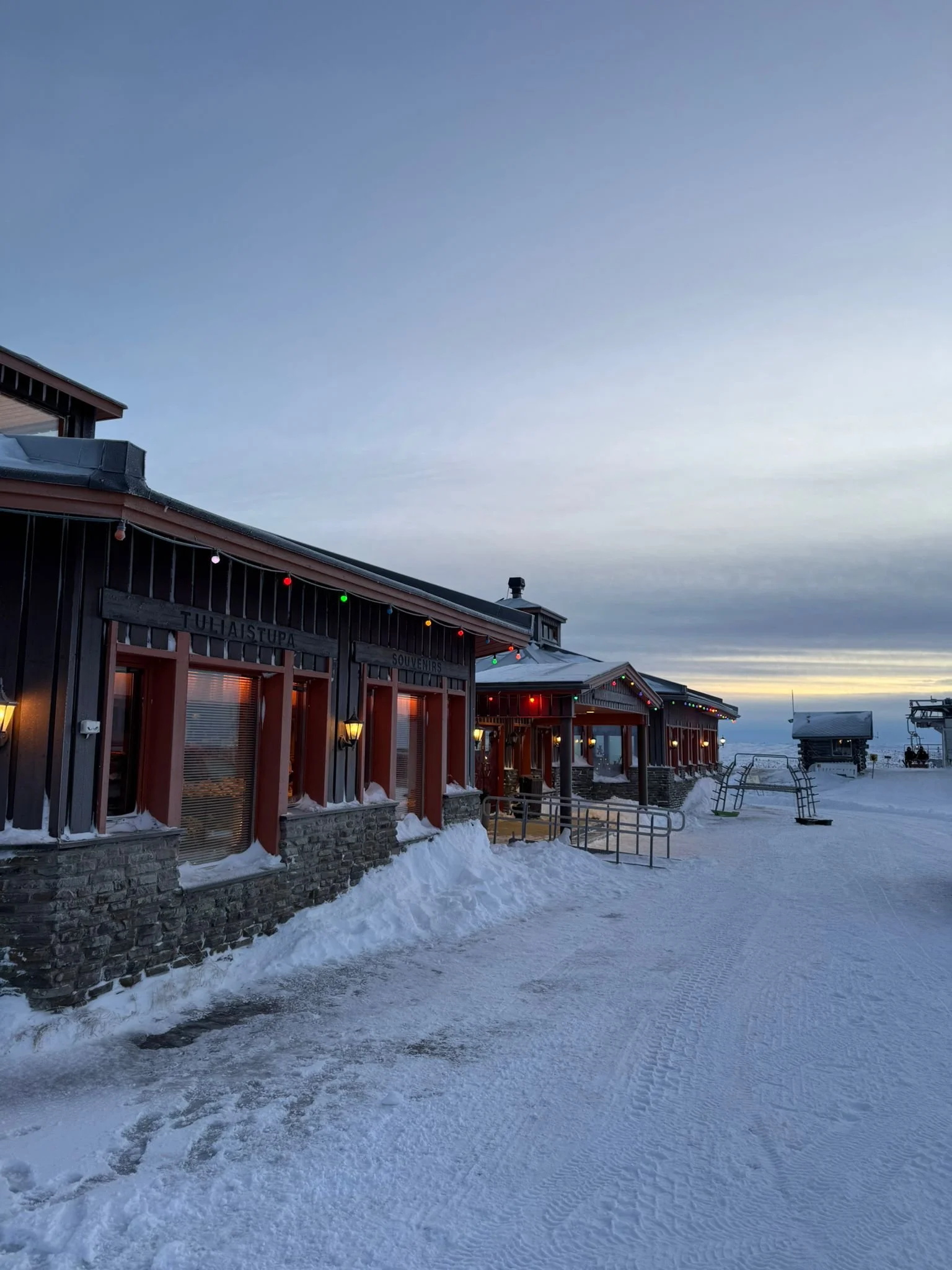 Cafe at the top of the mountain, Saariselka Chair Lift