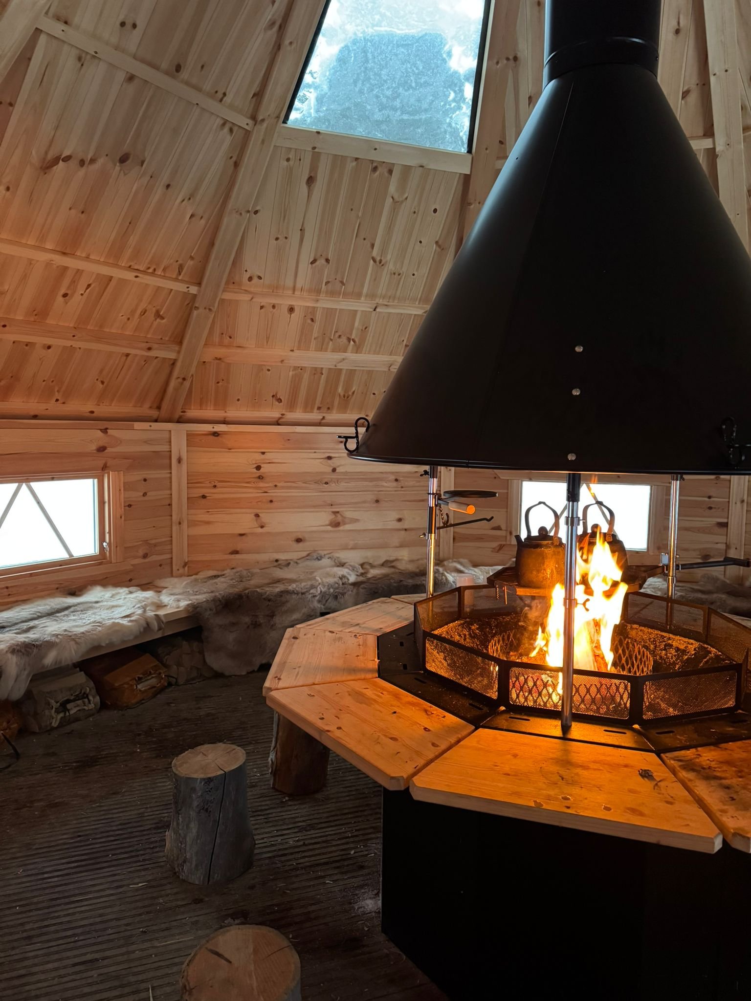 Kota Hut after Husky Ride, Saariselka
