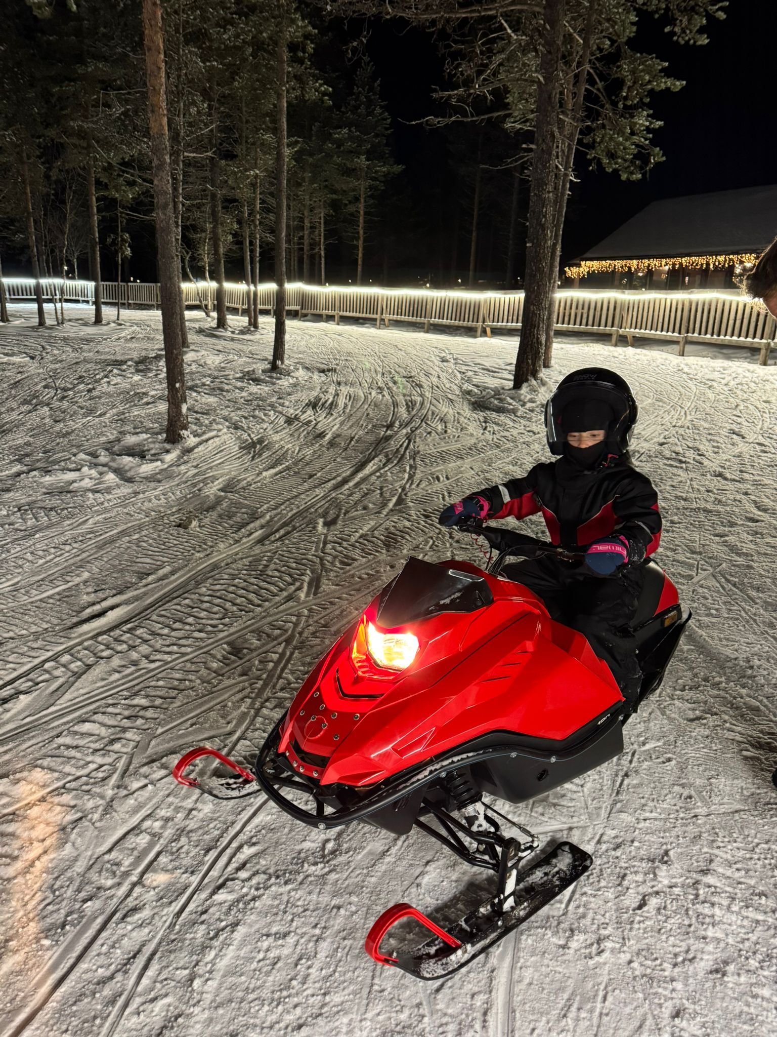 Kids Snowmobiling, Northern Lights Village, Saariselka
