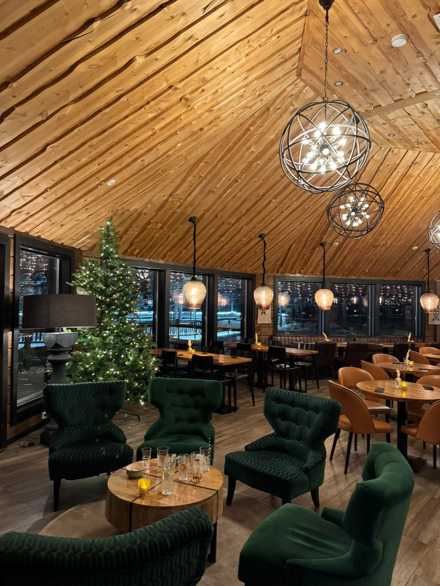 Restaurant at Northern Lights Village, Saariselka - Lapland trip with kids