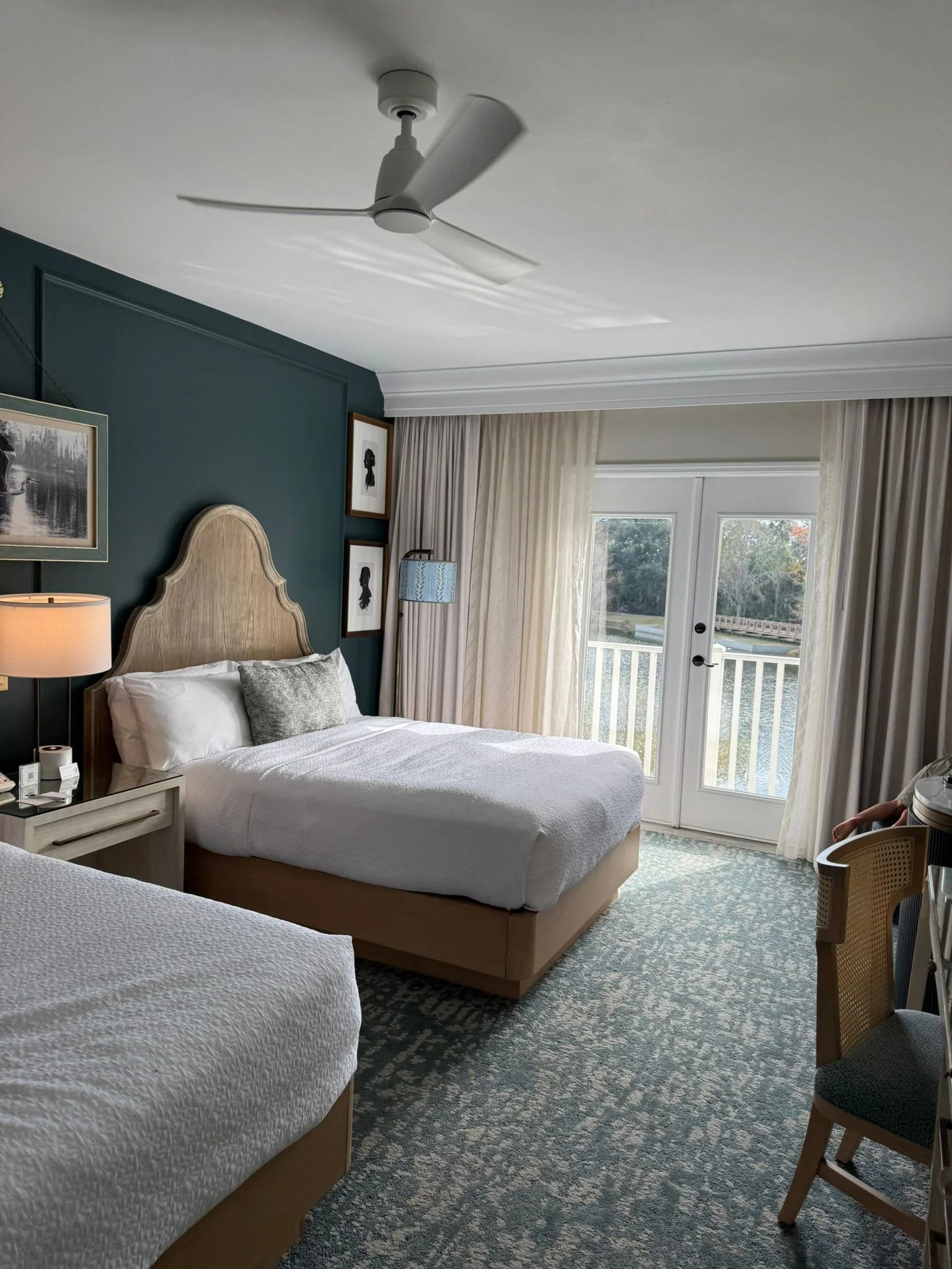 Family double room at the Inn at Celebration, visit Kissimmee with kids