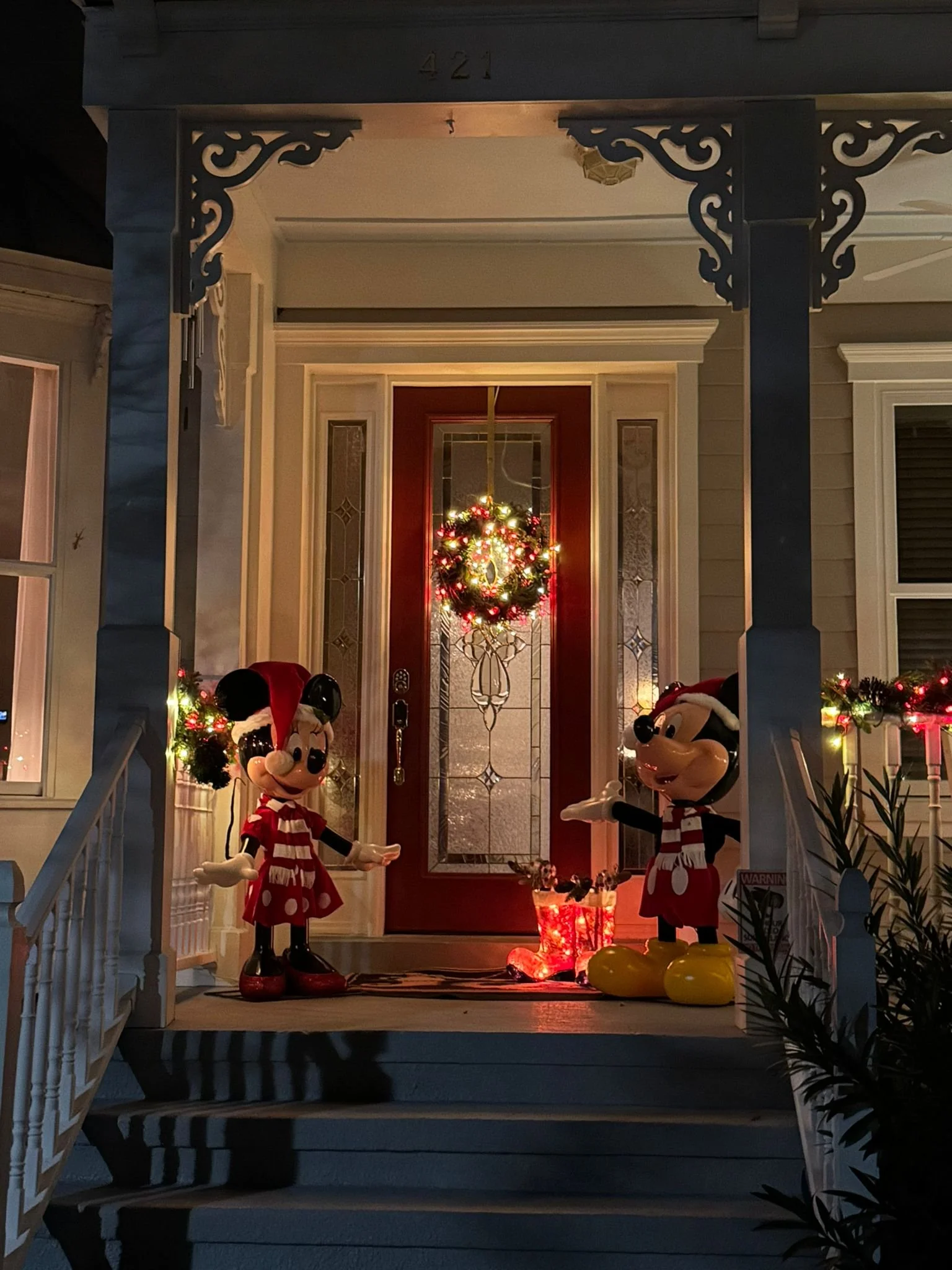 Christmas house decorations in Celebration, Visit Kissimmee with kids