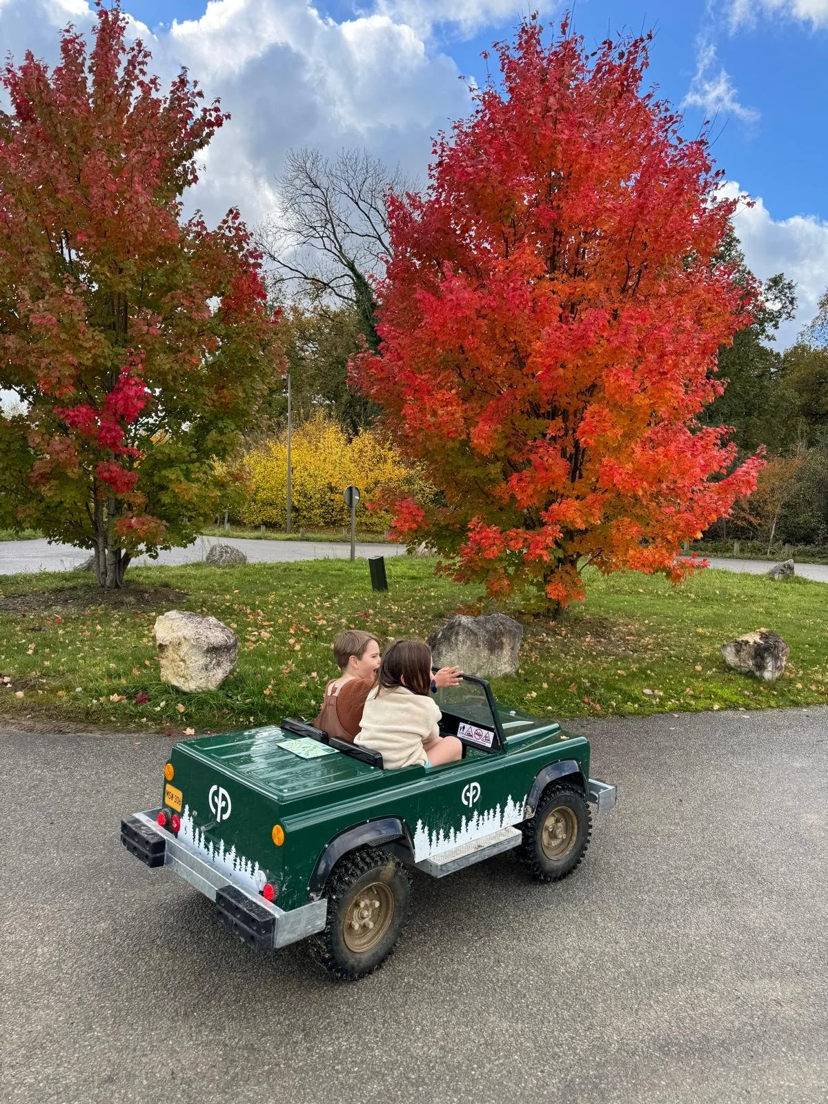 Kids off road driving ,French Center Parcs, Les Villages Nature Paris