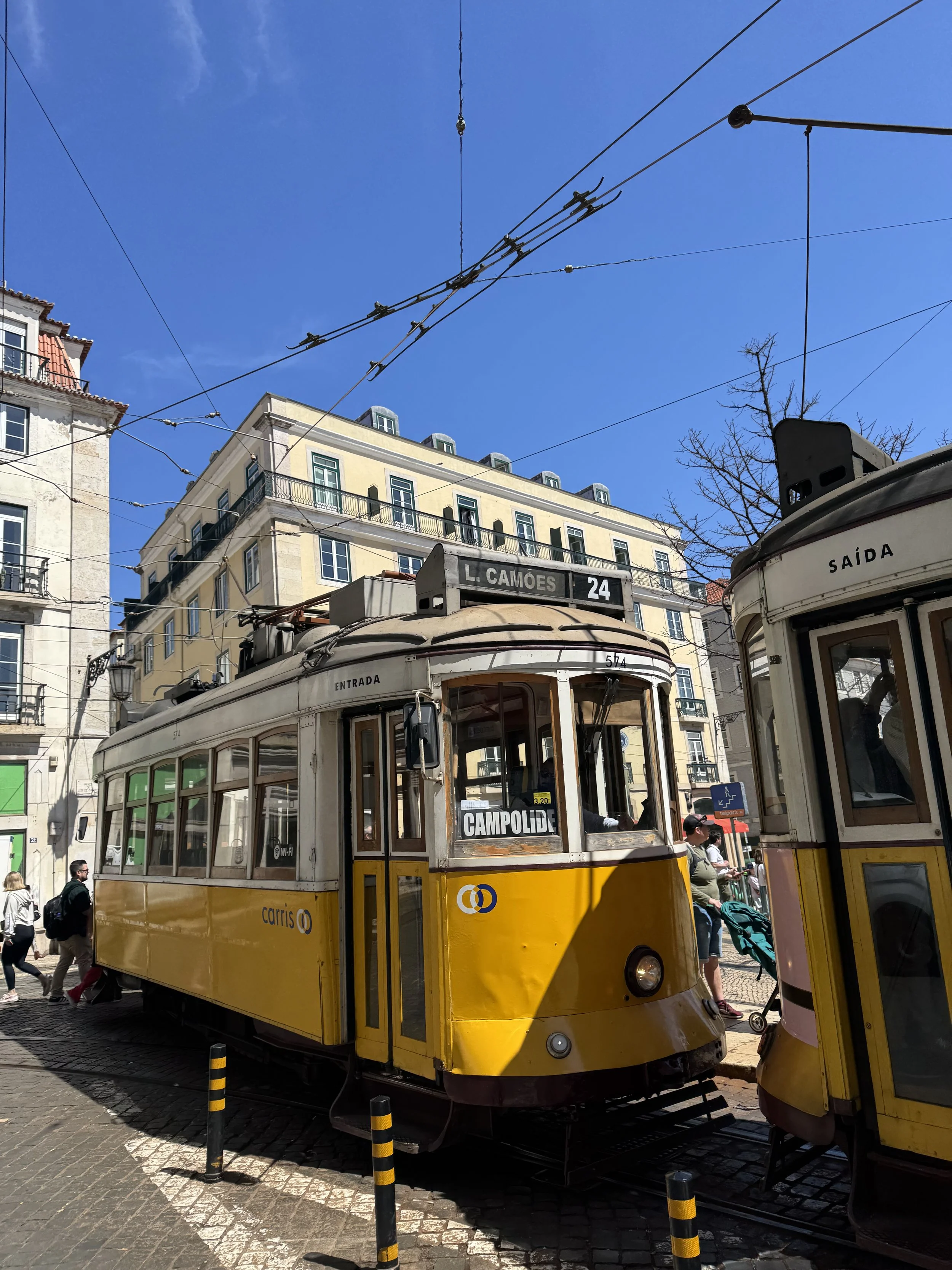 Lisbon iconic yellow tram, Lisbon and Cascais Family Travel Blog