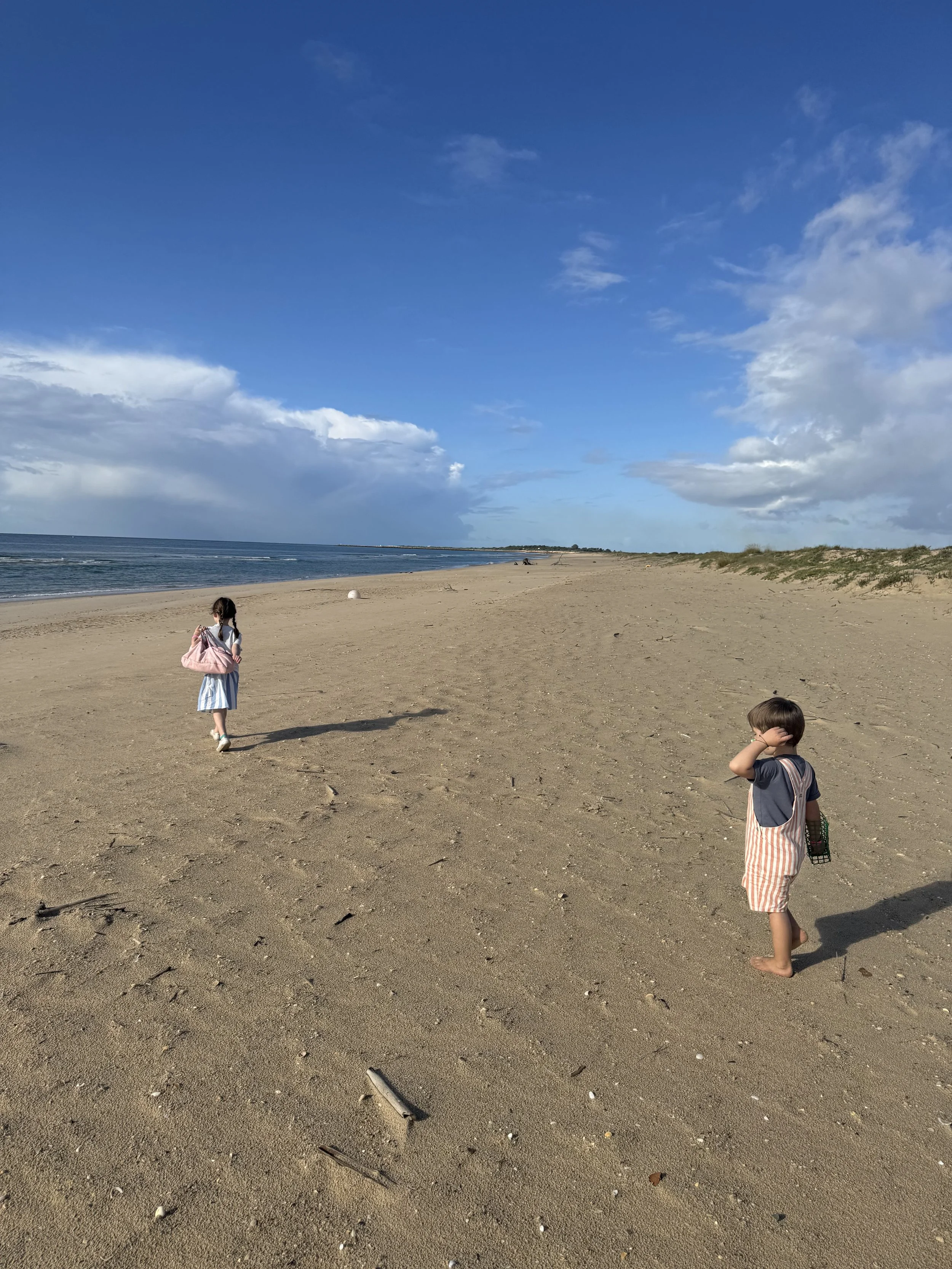 Beach at Cabanas, Tavira with kids