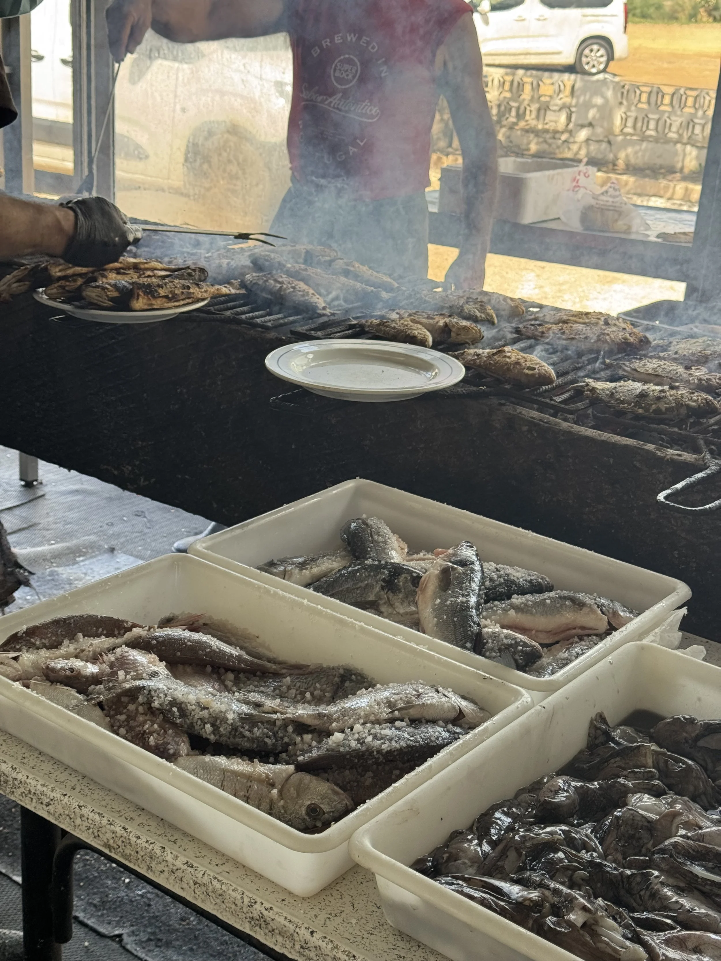 Tres Palmeiras Fish BBQ, Tavira with Kids