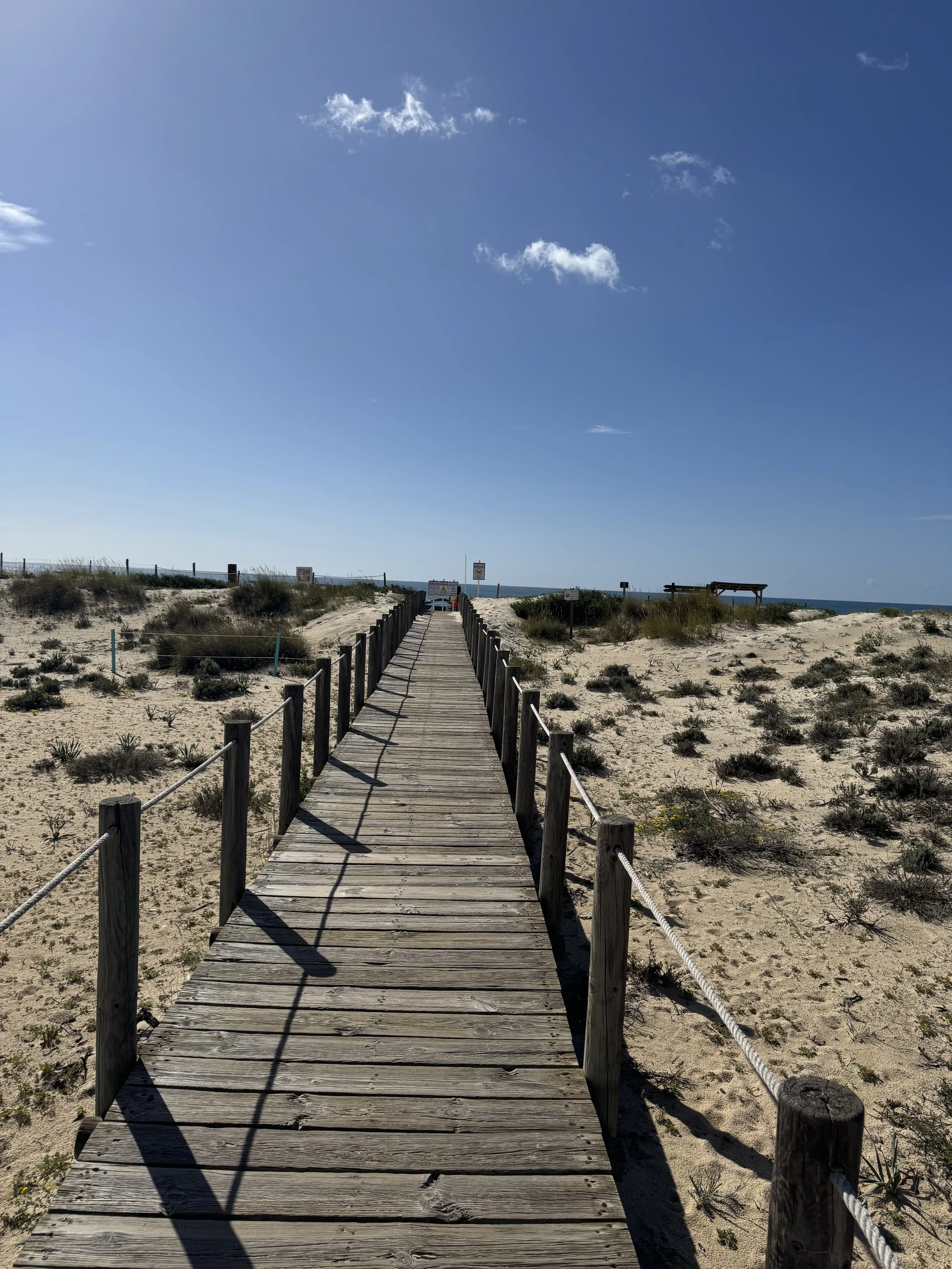 Praia do Barril boardwalk, Tavira with Kids