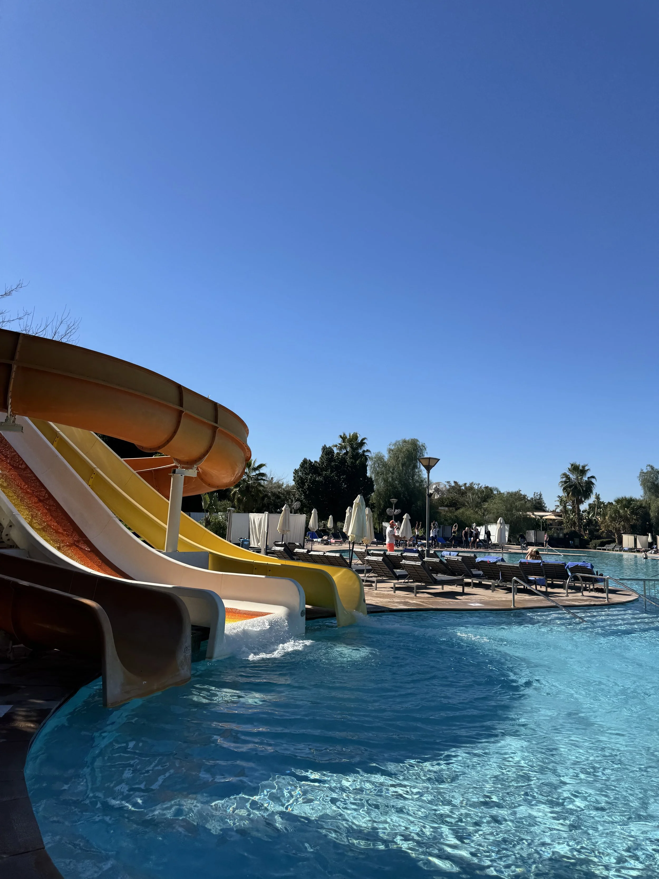 Water Slides, Kenzi Club Agdal Medina, Resort Review, Marrakech with Kids