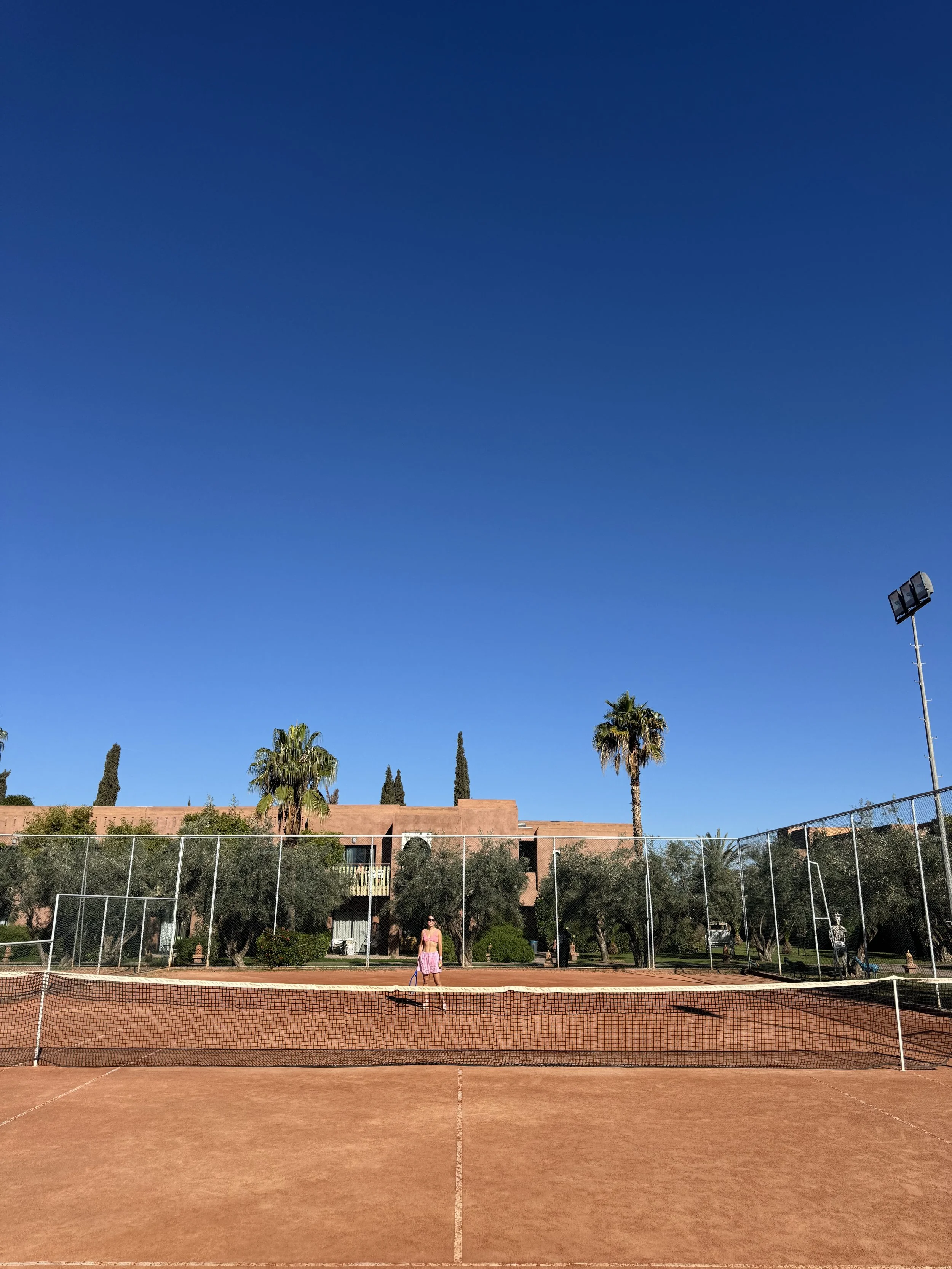 Tennis Courts, Kenzi Club Agdal Medina, Resort Review, Marrakech with Kids