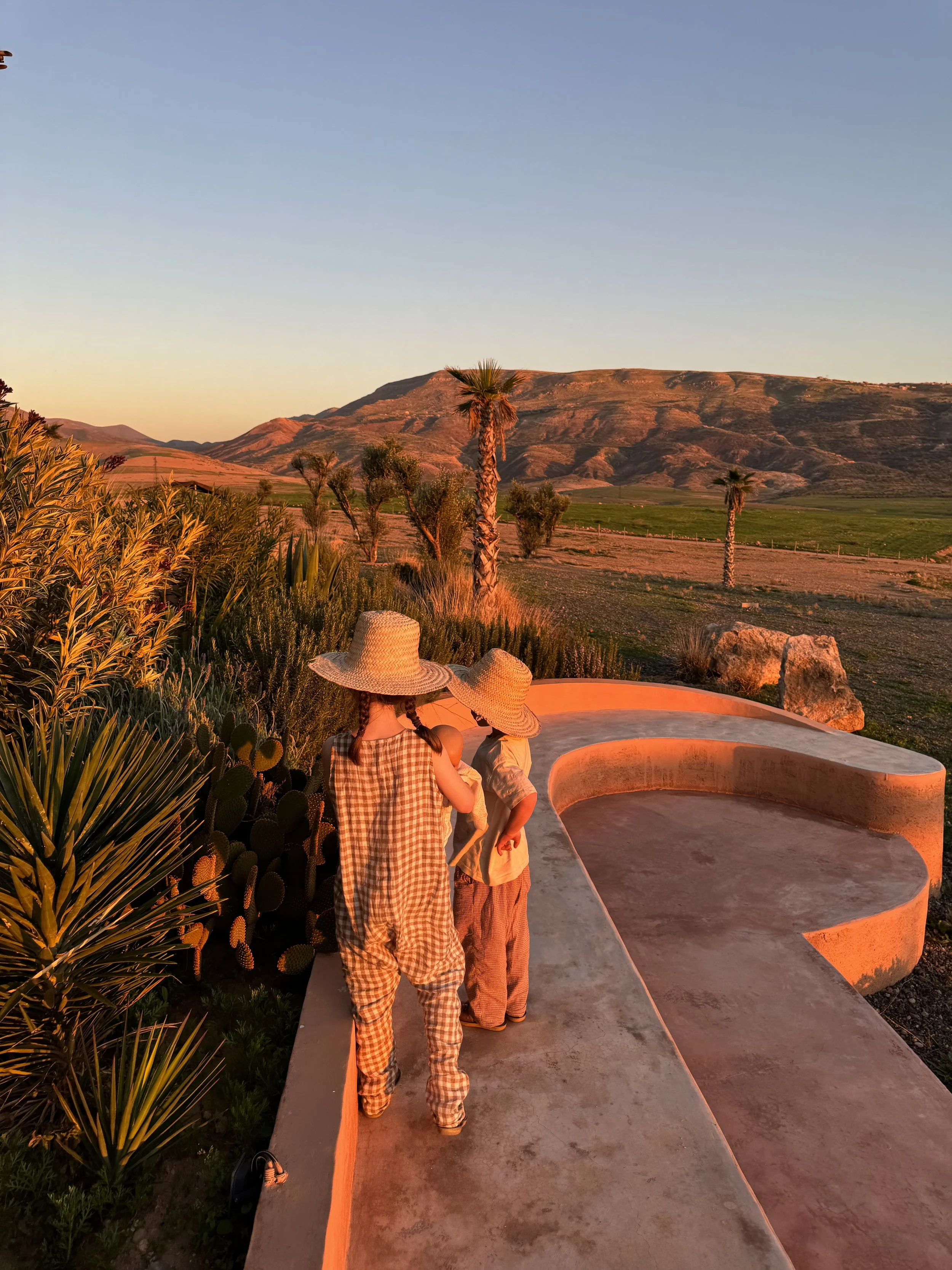 Luxury Desert Camp Evening, Agafay Desert, Marrakech with Kids