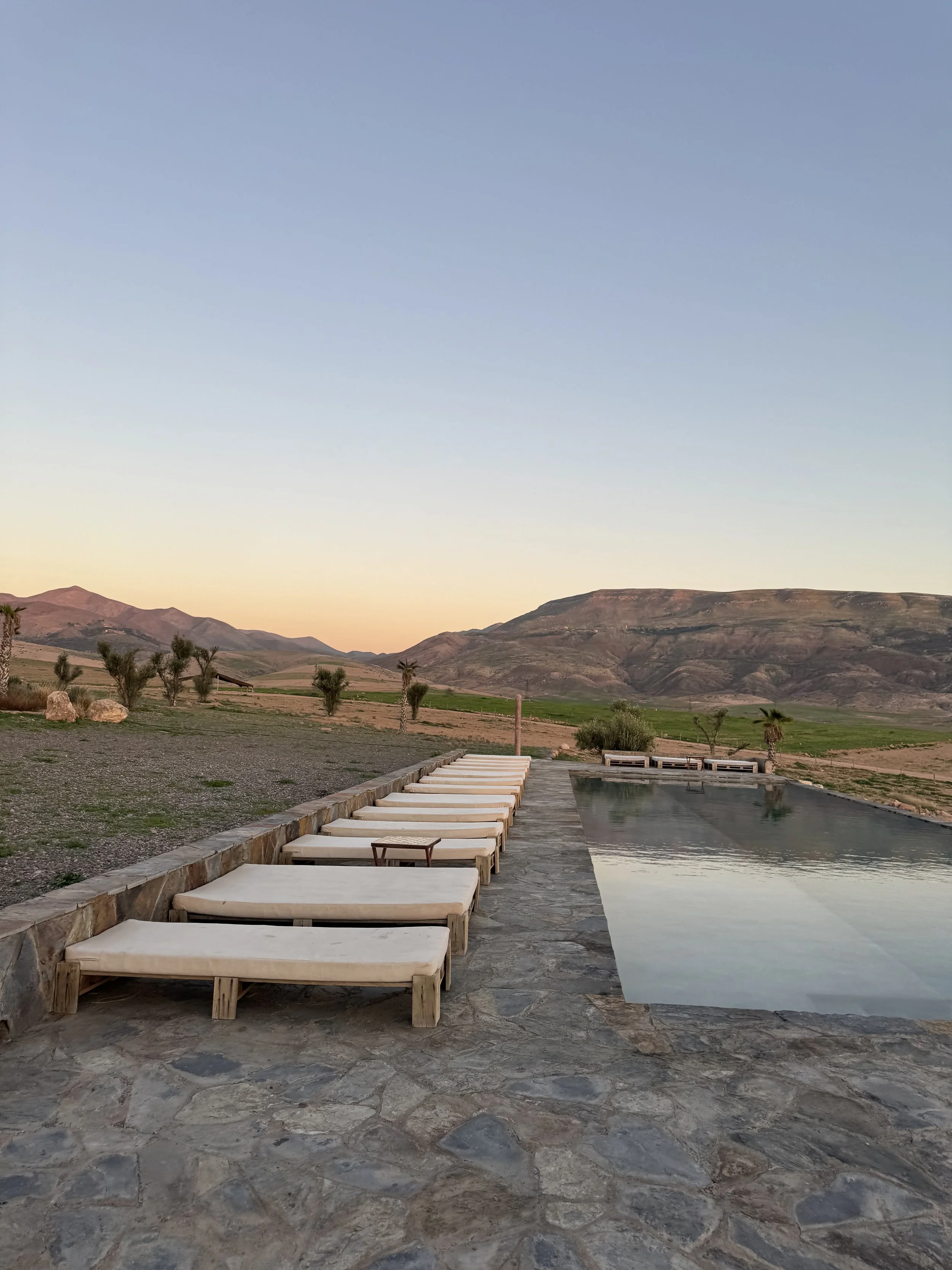 Sunset Pool, Agafay Desert, Marrakech with Kids