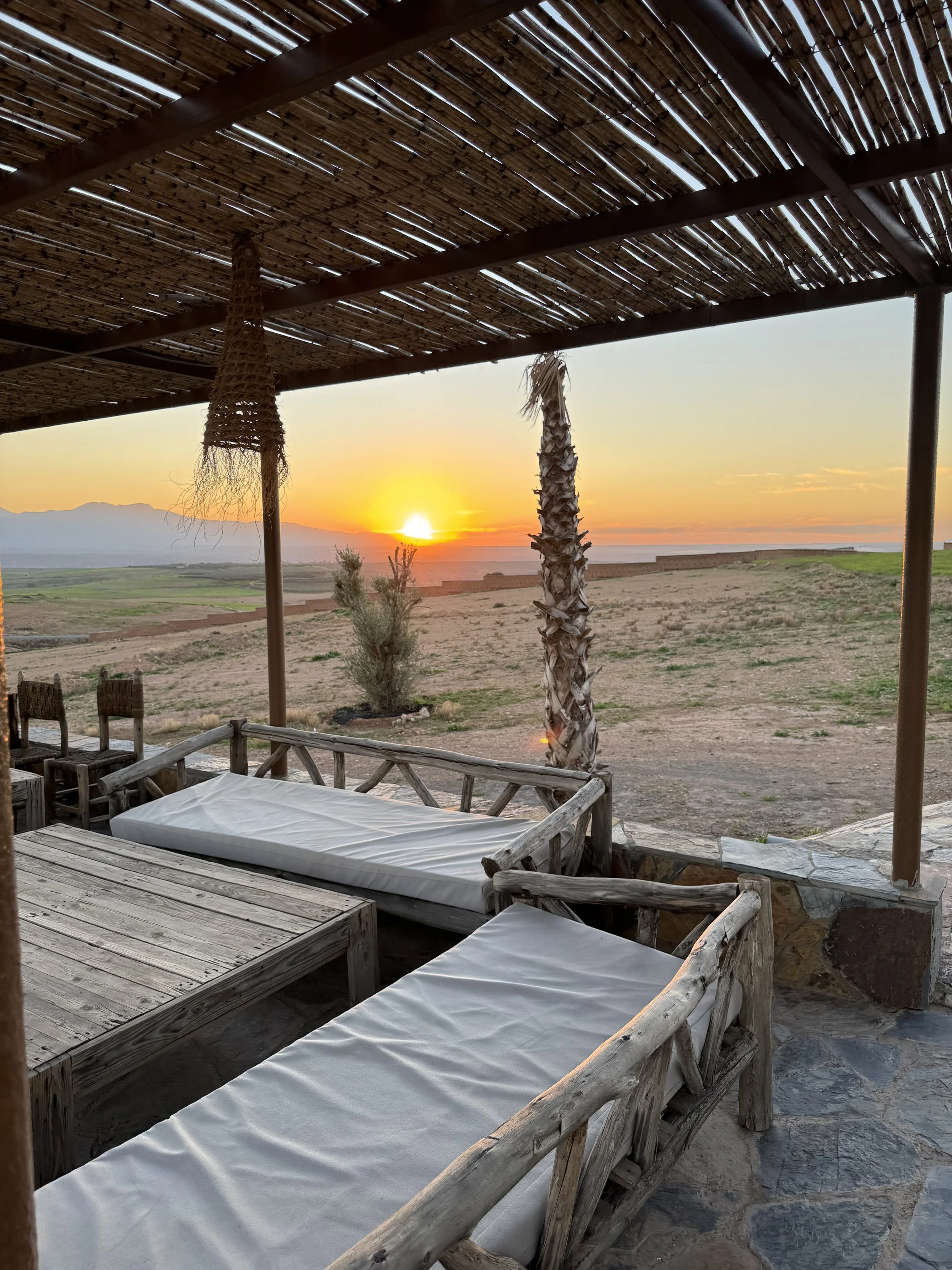 Sunset, Agafay Desert, Marrakech with Kids