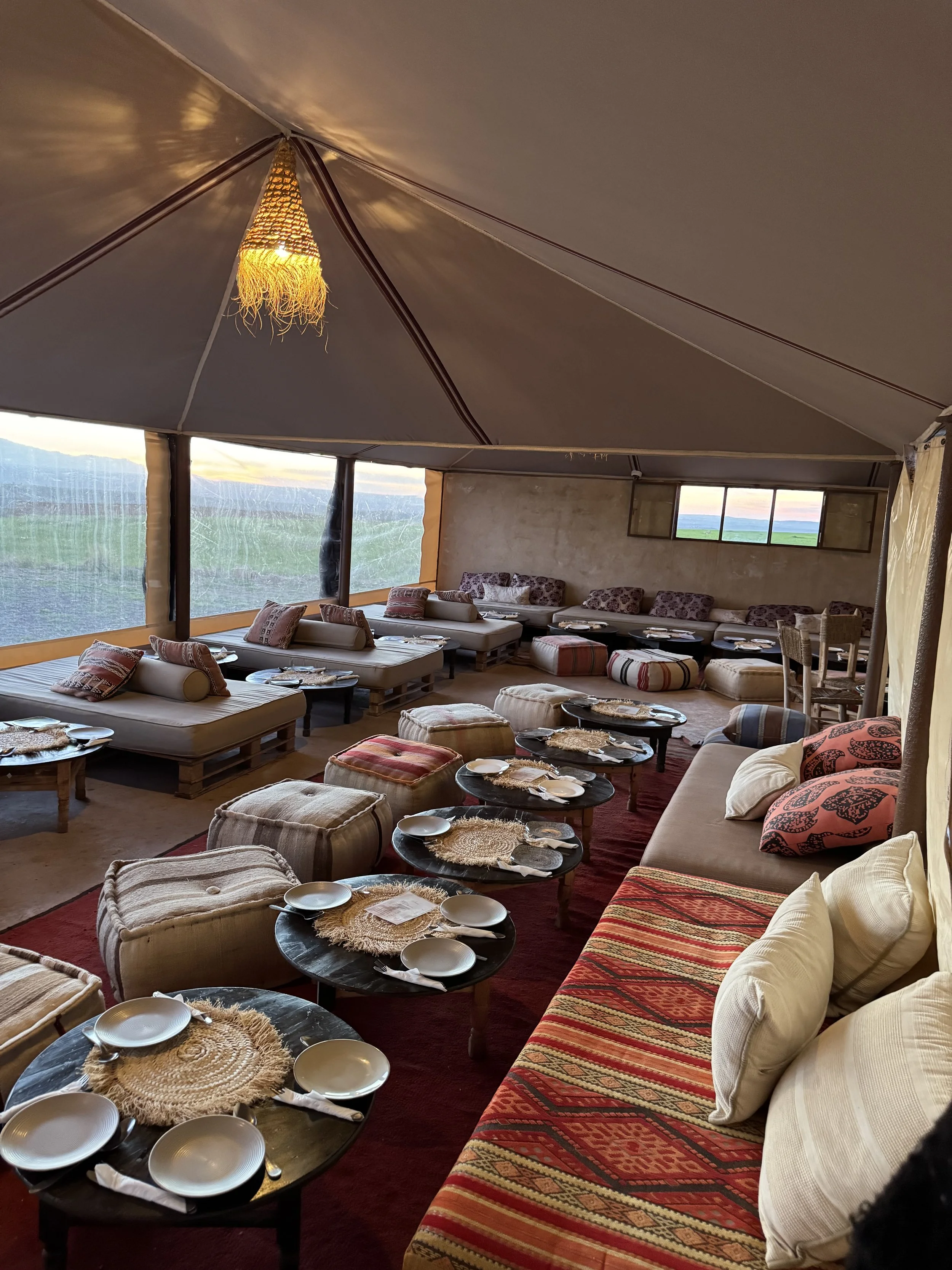 Dinner in the Agafay Desert, Marrakech with Kids