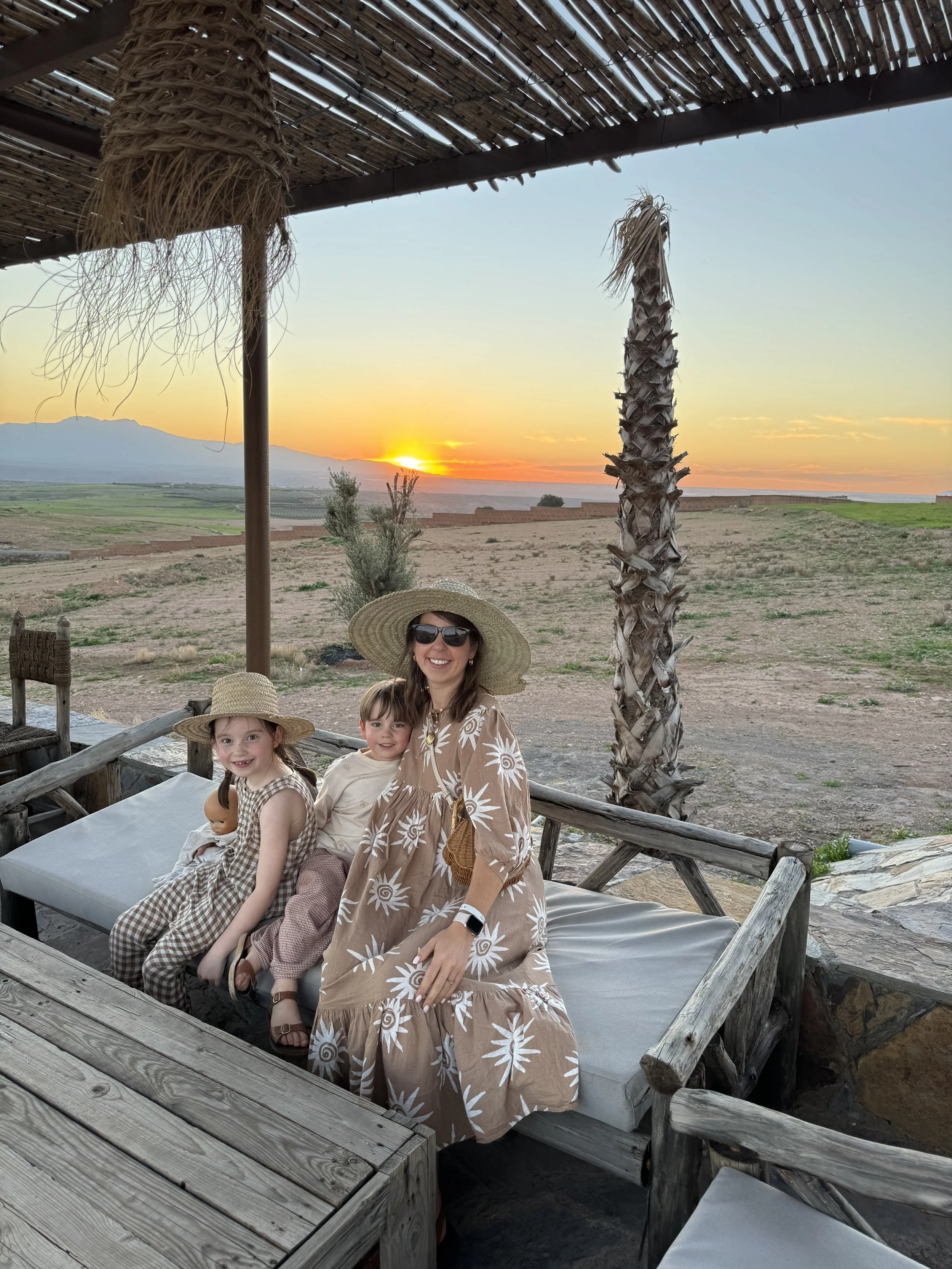 Sunset, Agafay Desert, Marrakech with Kids