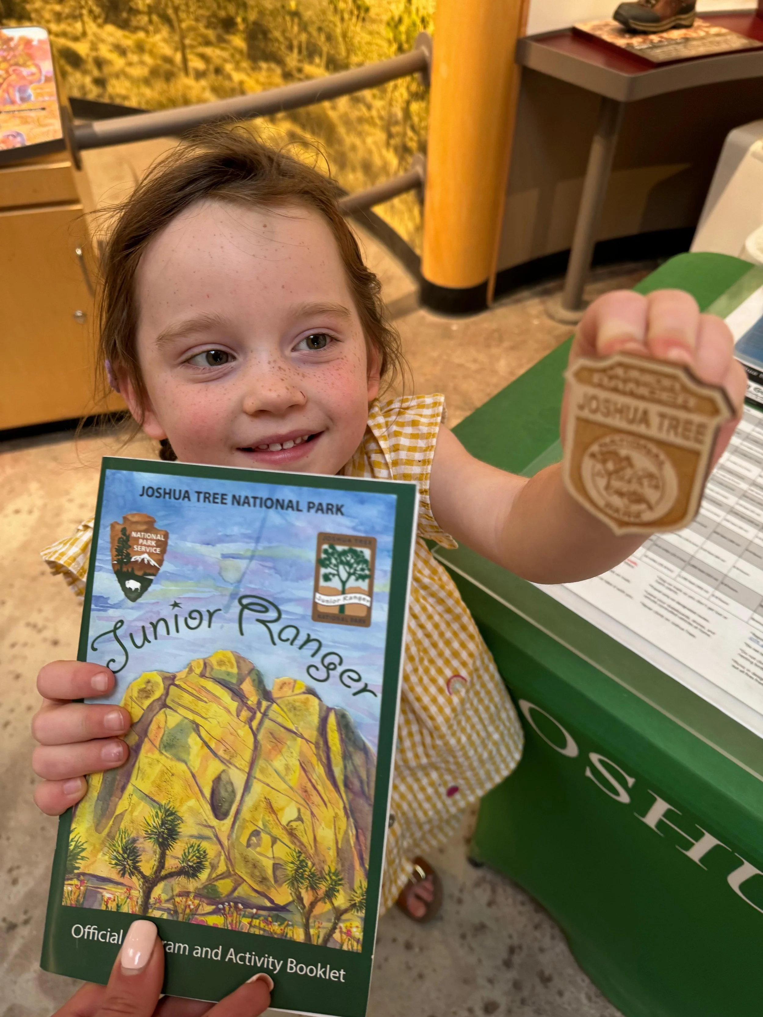 Junior Park Ranger Badge, Joshua Tree National Park with Kids