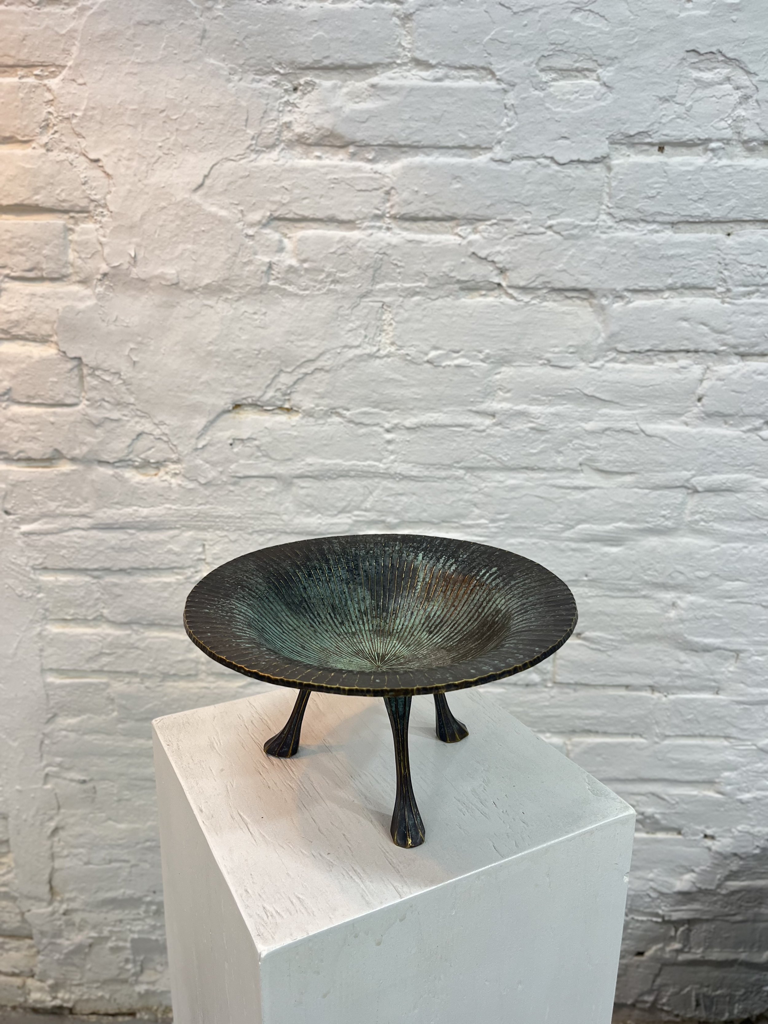 Brass Chased Bowl By Sio Metalworks