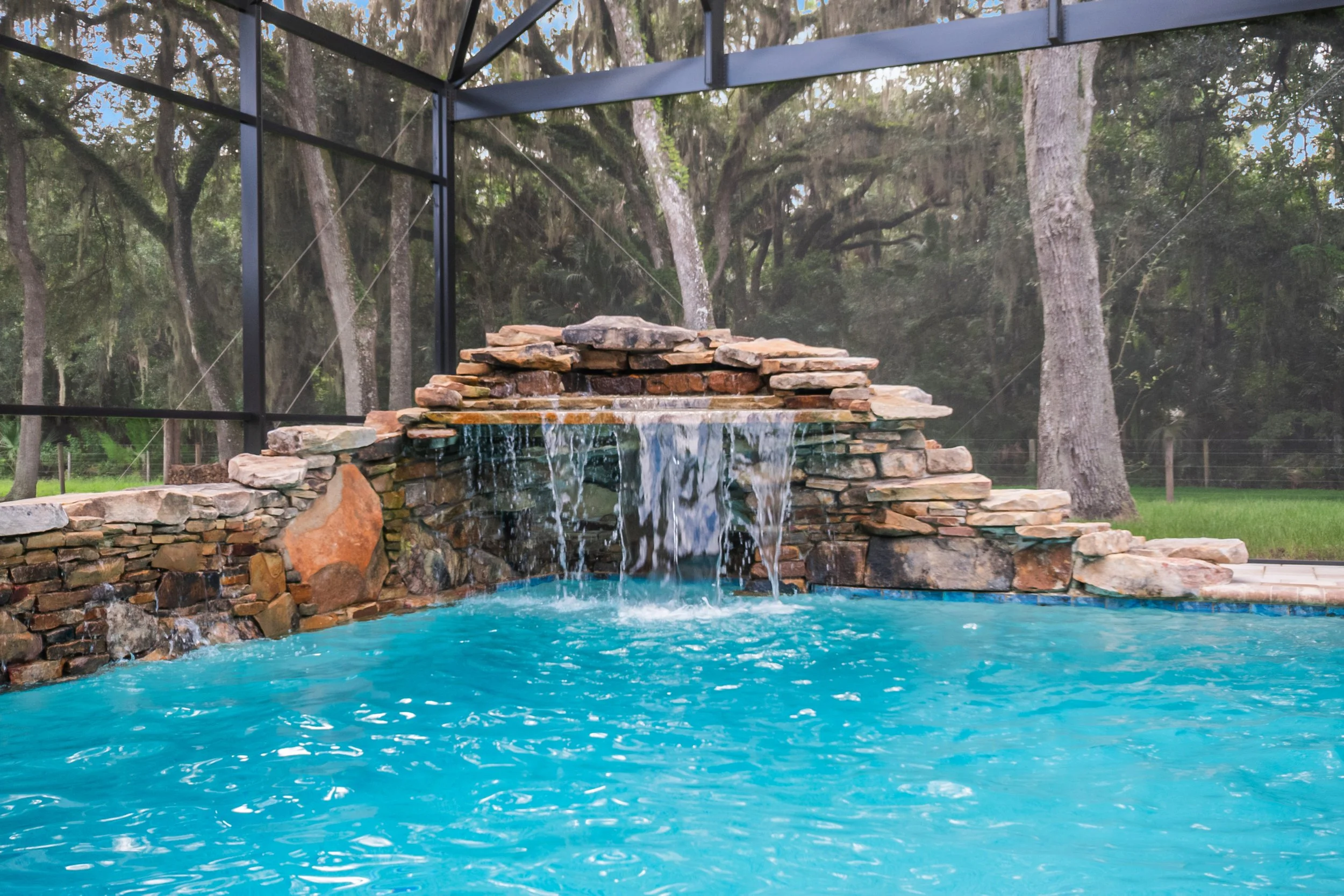 Amazing Natural Stone Waterfall and Grotto