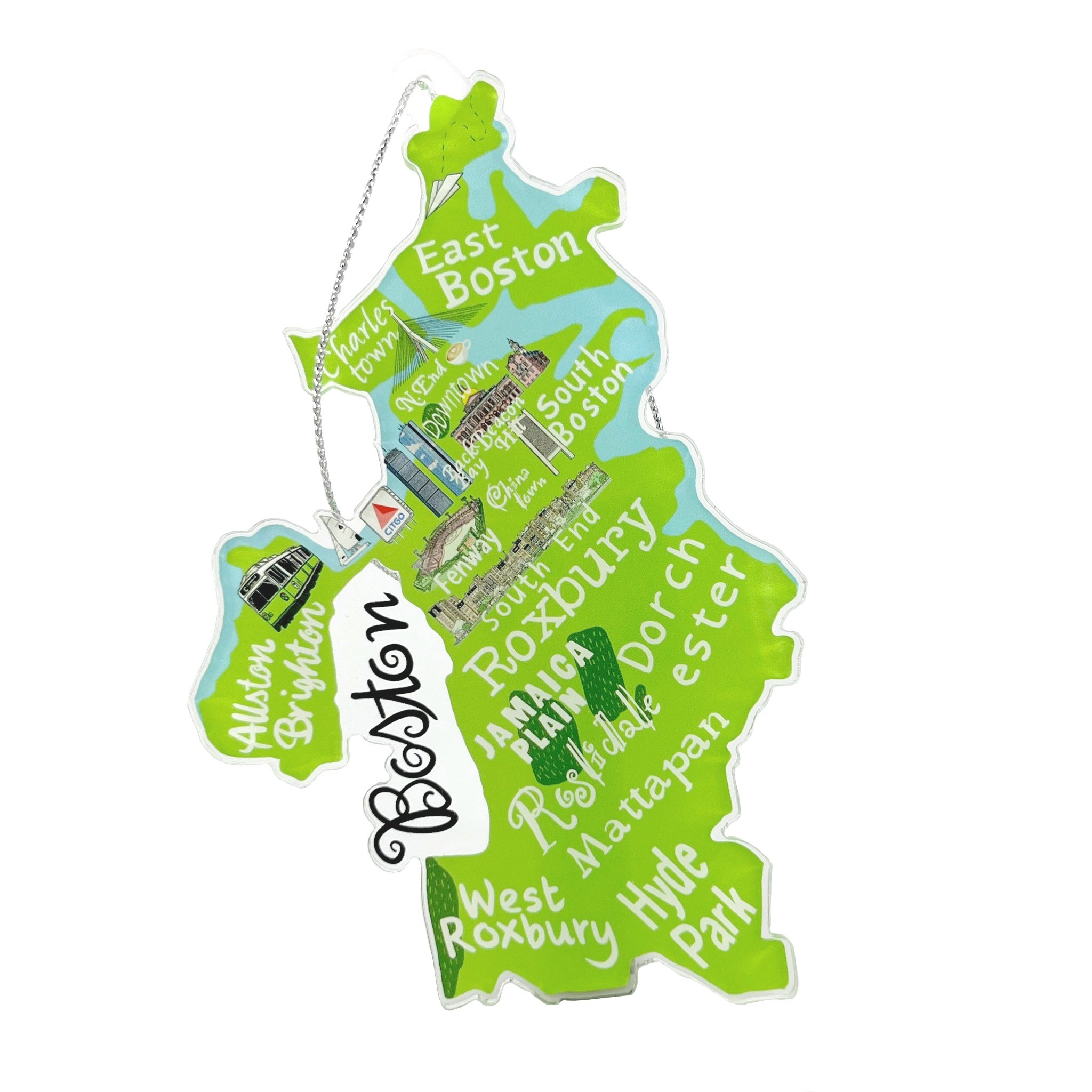 Boston Acrylic Charm / Ornament
