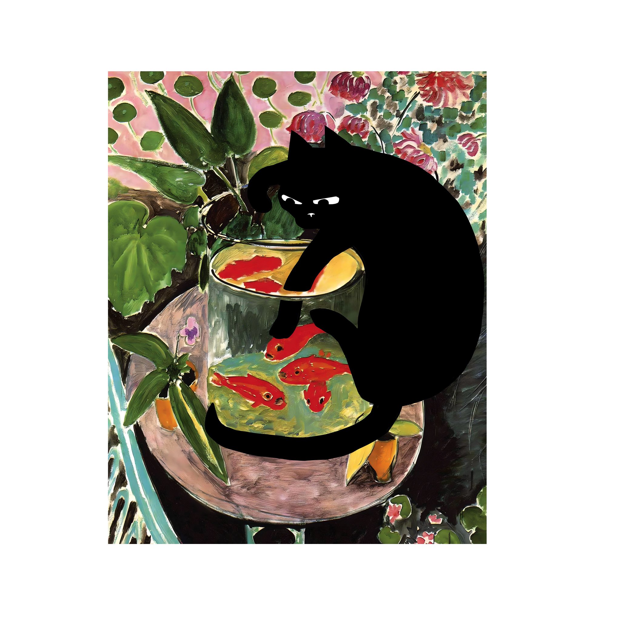 Print - Matisse - With Cat Added