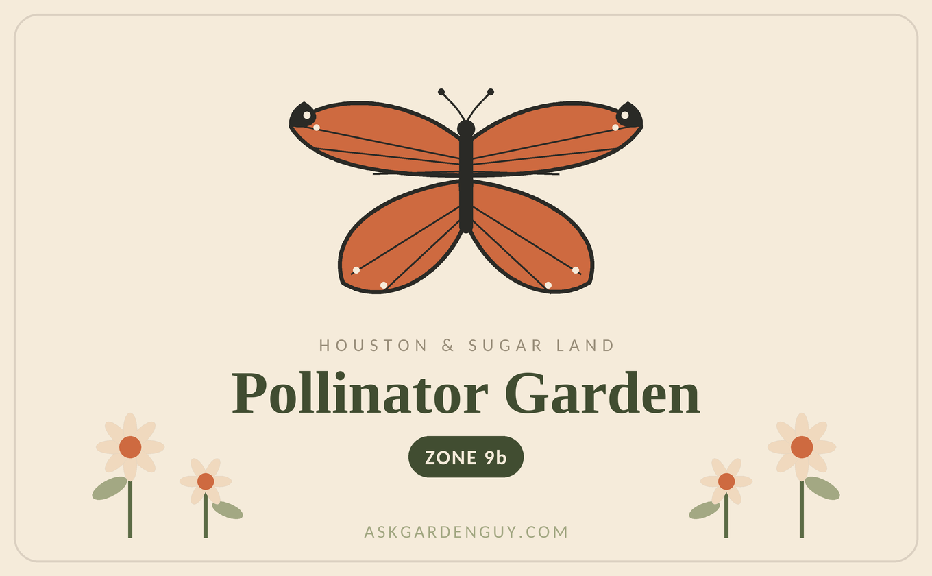 Houston &amp; Sugar Land Pollinator Garden (Zone 9a/9b): My short “actually works here” plant list