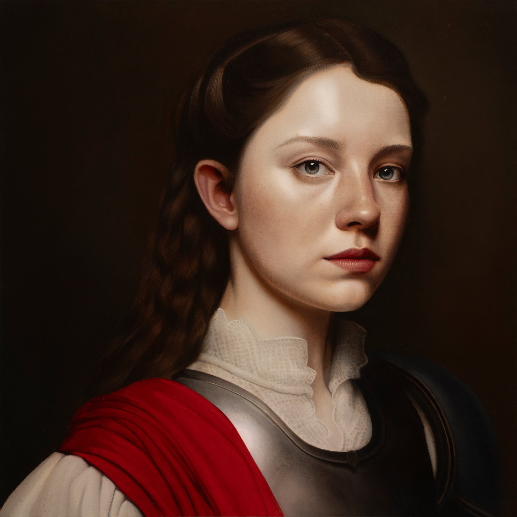 The Guardian, 2024
Oil on Aluminum Panel
12 × 12 in | 30.5 × 30.5 cm