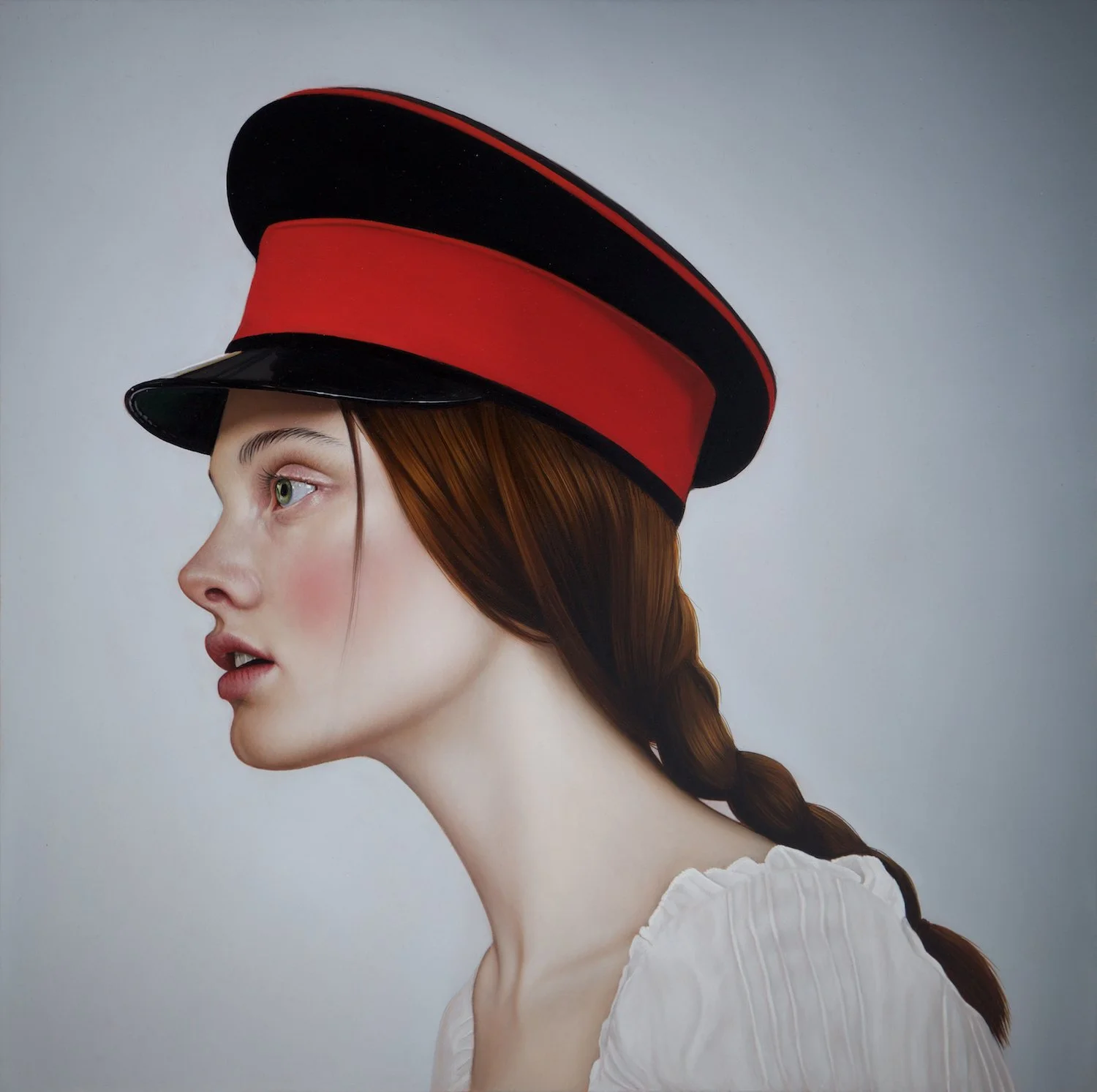 Advance II
year: 2015
medium: Oil on aluminium panel
size: 14 x 14 inches
status: sold
enquire: 
note: Liberty's Arc, Arcadia Contemporary, New York, 18 June–10 July 2015