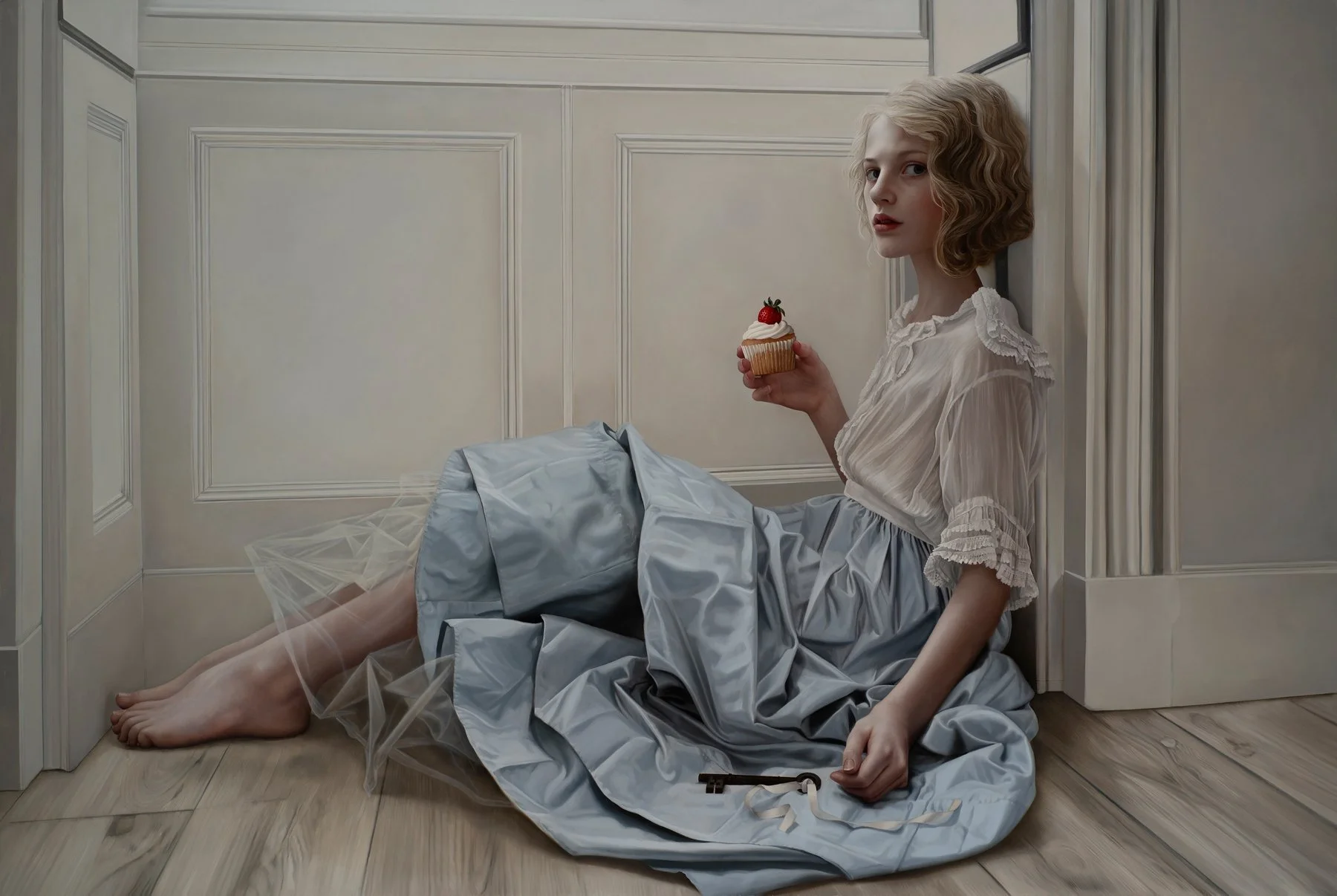  Alice  
Oil on Aluminium panel  
32 × 48 in | 81.3 × 121.9 cm
 ●   Sold    
 Enquire about this piece → 