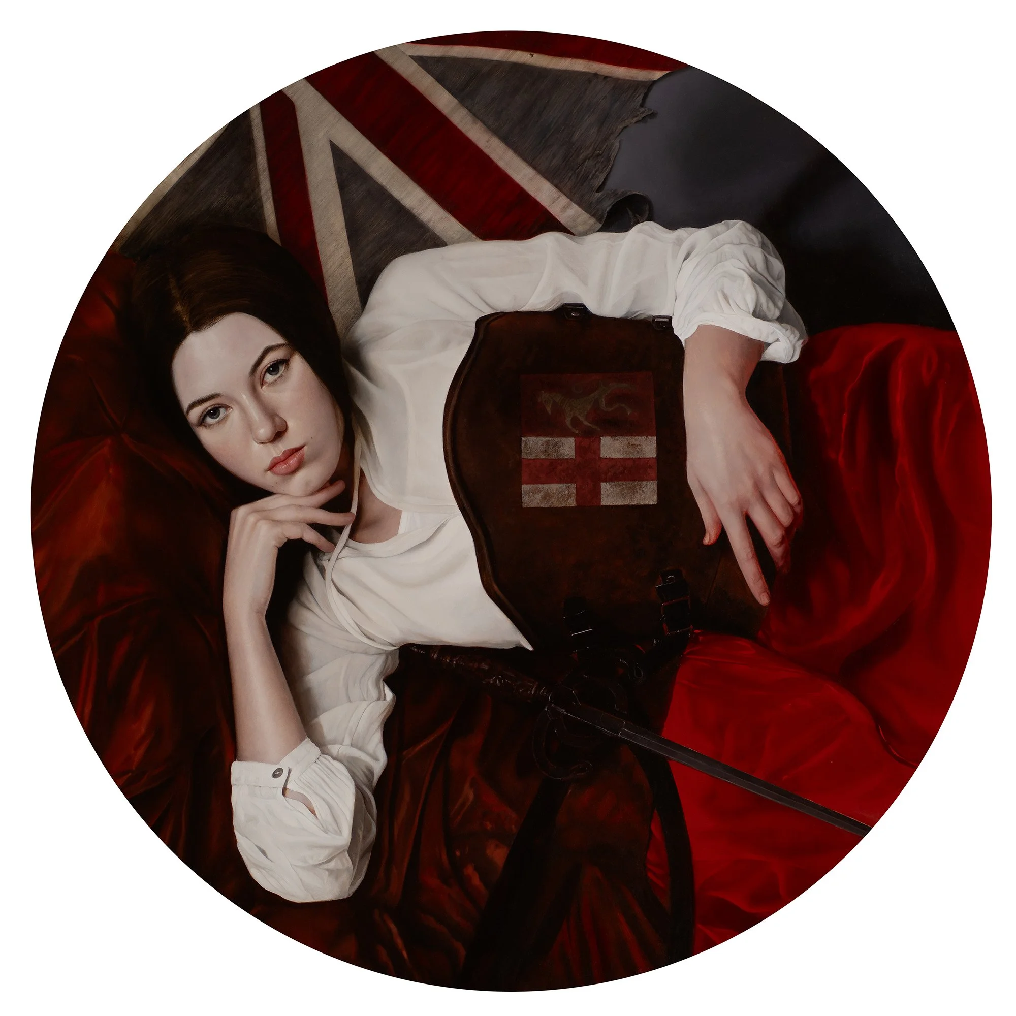 Liberty Inclined
Oil on Aluminium
Framed
H32 x W32 ins (81 x 81 cms)