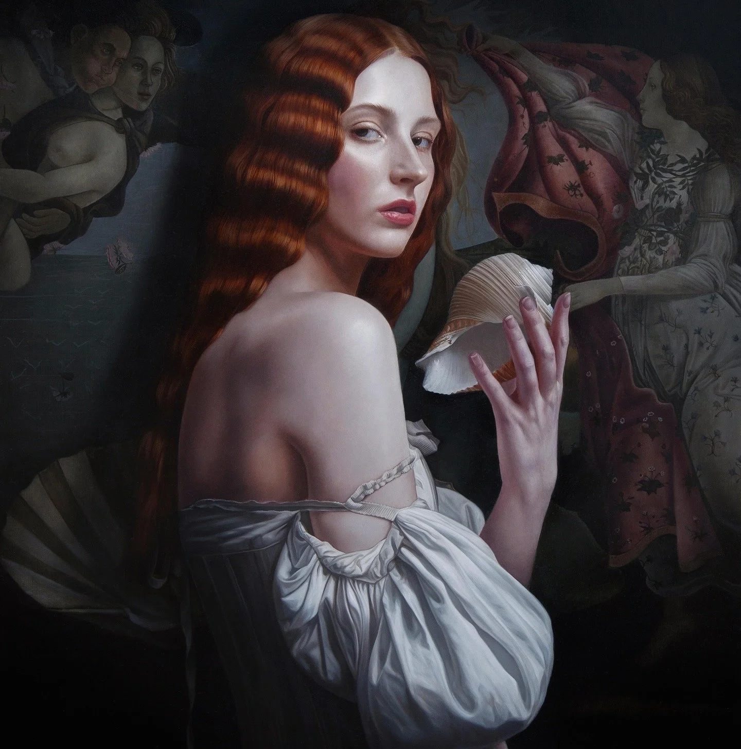 Naissance - 24 x 20 inches - oil on Aluminium Panel. (SOLD)