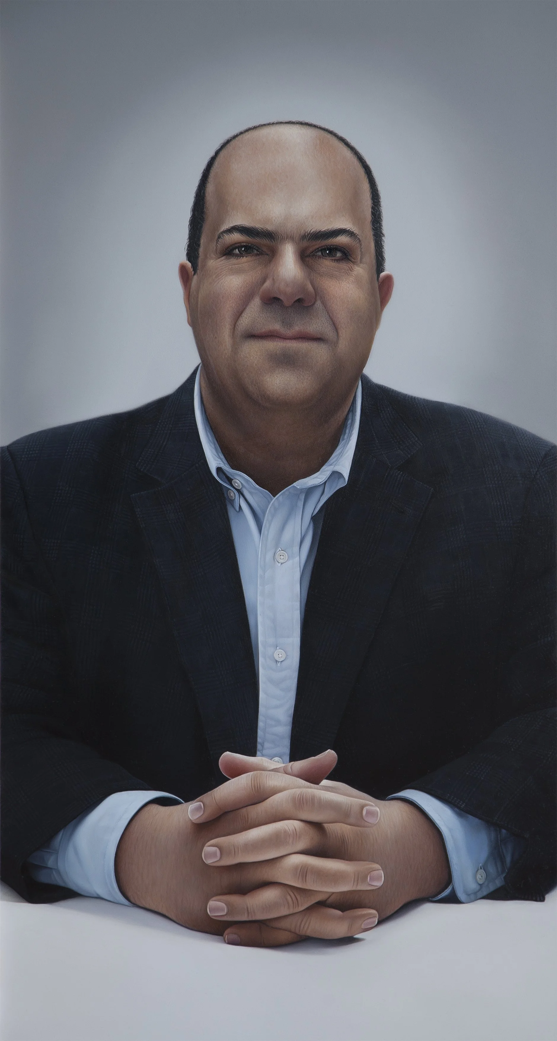 Sir Stelios Haji-Ioannou, commissioned for the National Portrait Gallery, 2015