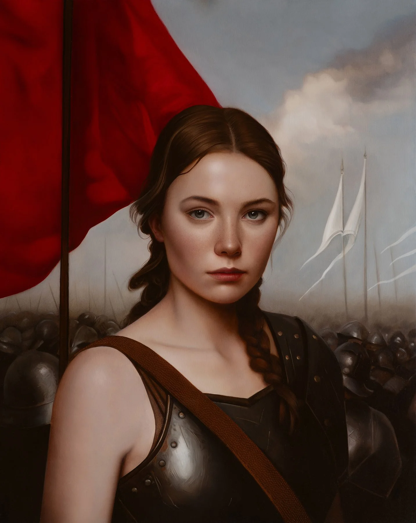 Love's Bright Armour II, 2024
Oil on Aluminum Panel
19 3/4 × 19 3/4 in | 50.2 × 50.2 cm