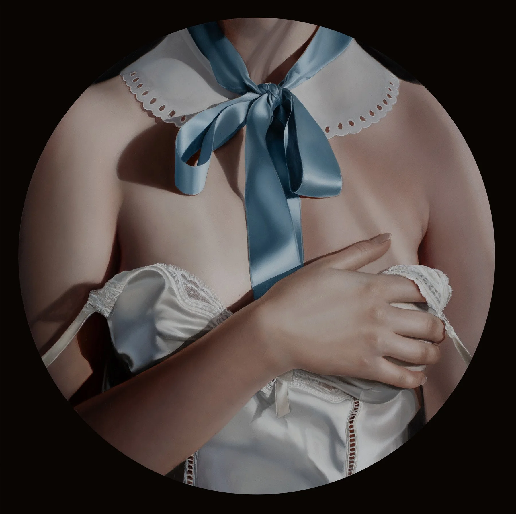  Lover's Eye III  
Oil on Aluminium panel  
12  inch diameter 
 ●   Sold    
 Enquire about this piece → 