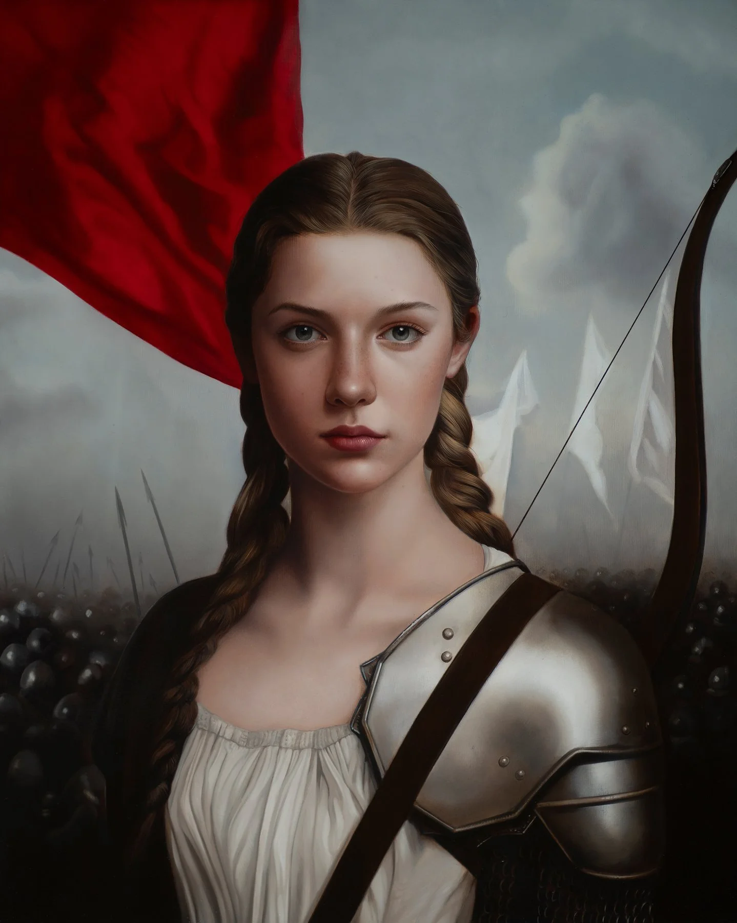 Love's Bright Armour I, 2024
Oil on Aluminum Panel
19 3/4 × 19 3/4 in | 50.2 × 50.2 cm