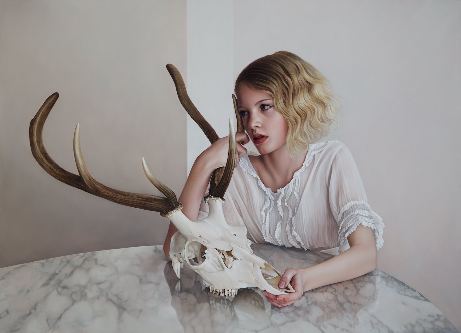 Wake for the White Hart
year: 2015
medium: Oil on aluminium panel
size: 26 x 36 inches
status: sold
enquire: 
print: 
note: Liberty's Arc, Arcadia Contemporary, New York, 18 June–10 July 2015