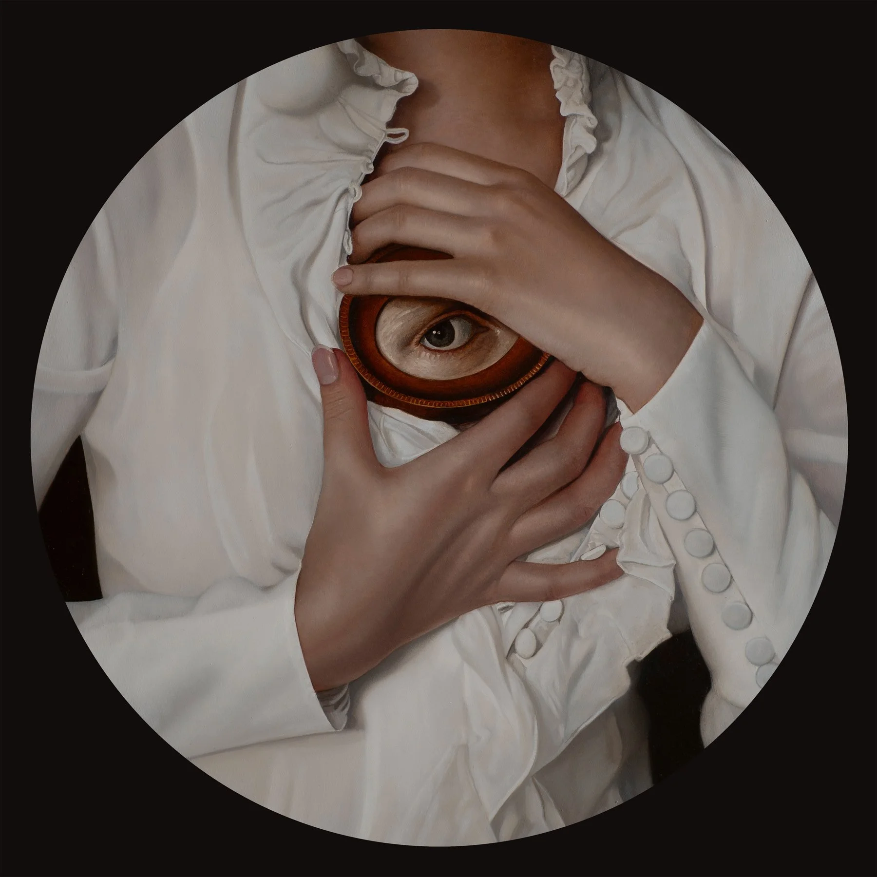 The Lover's Eye, 2024
Oil on Aluminum Panel
12 × 12 in | 30.5 × 30.5 cm