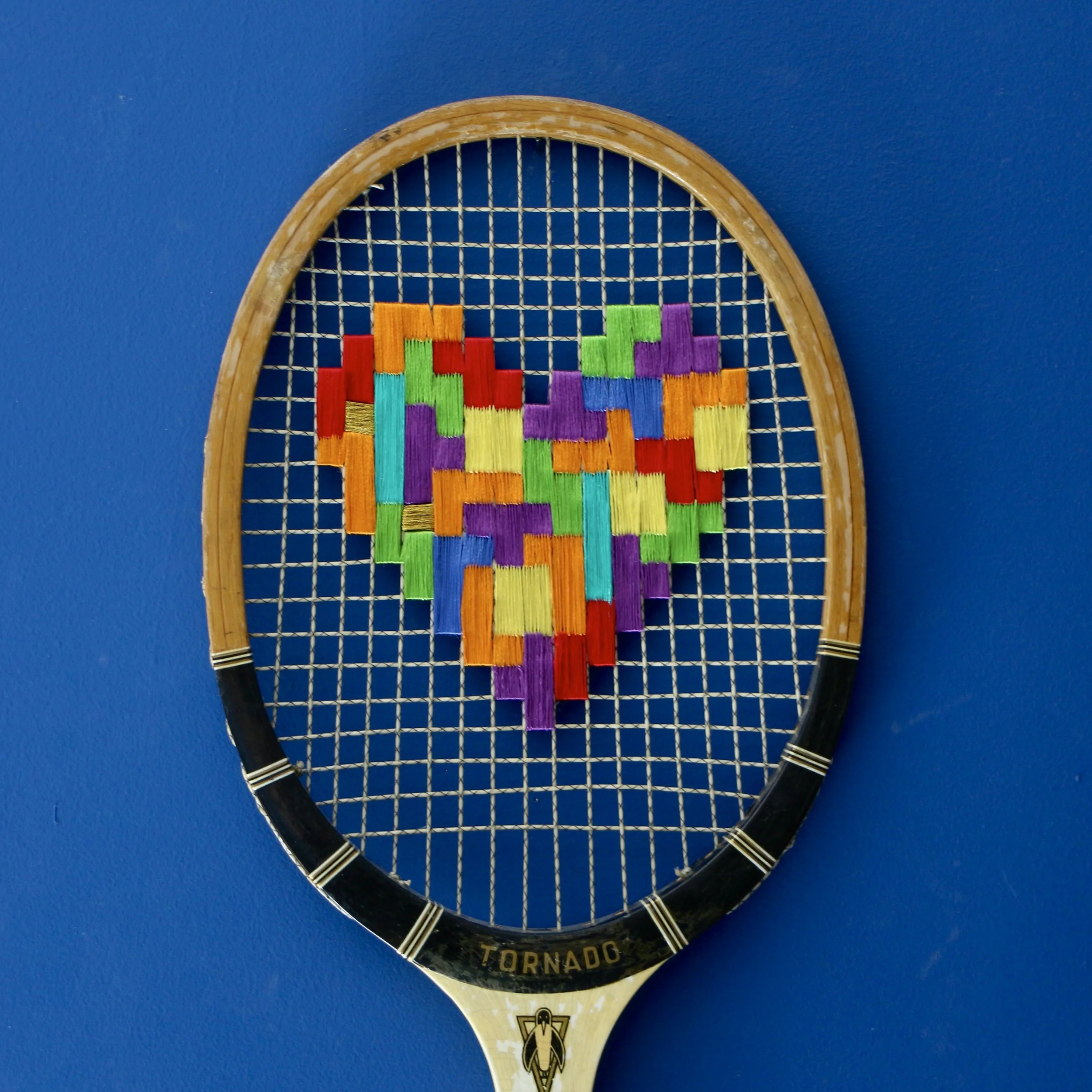 Raquette Send Love Pinguin Coeur Tetris