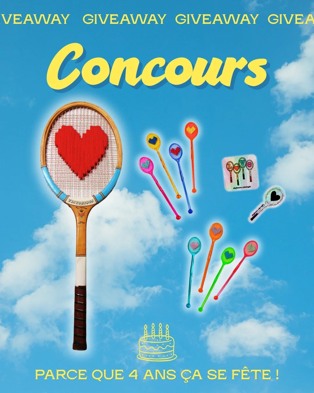 Parce que 4 ans &ccedil;a se f&ecirc;te 🎂 voici un concours pour vous remercier du fond du c&oelig;ur d'&ecirc;tre ici depuis 1 jour, 4 ans ou 6 ans, d'avoir pass&eacute; commande, de liker, commenter, partager, papoter en DM ou juste suivre mon ave